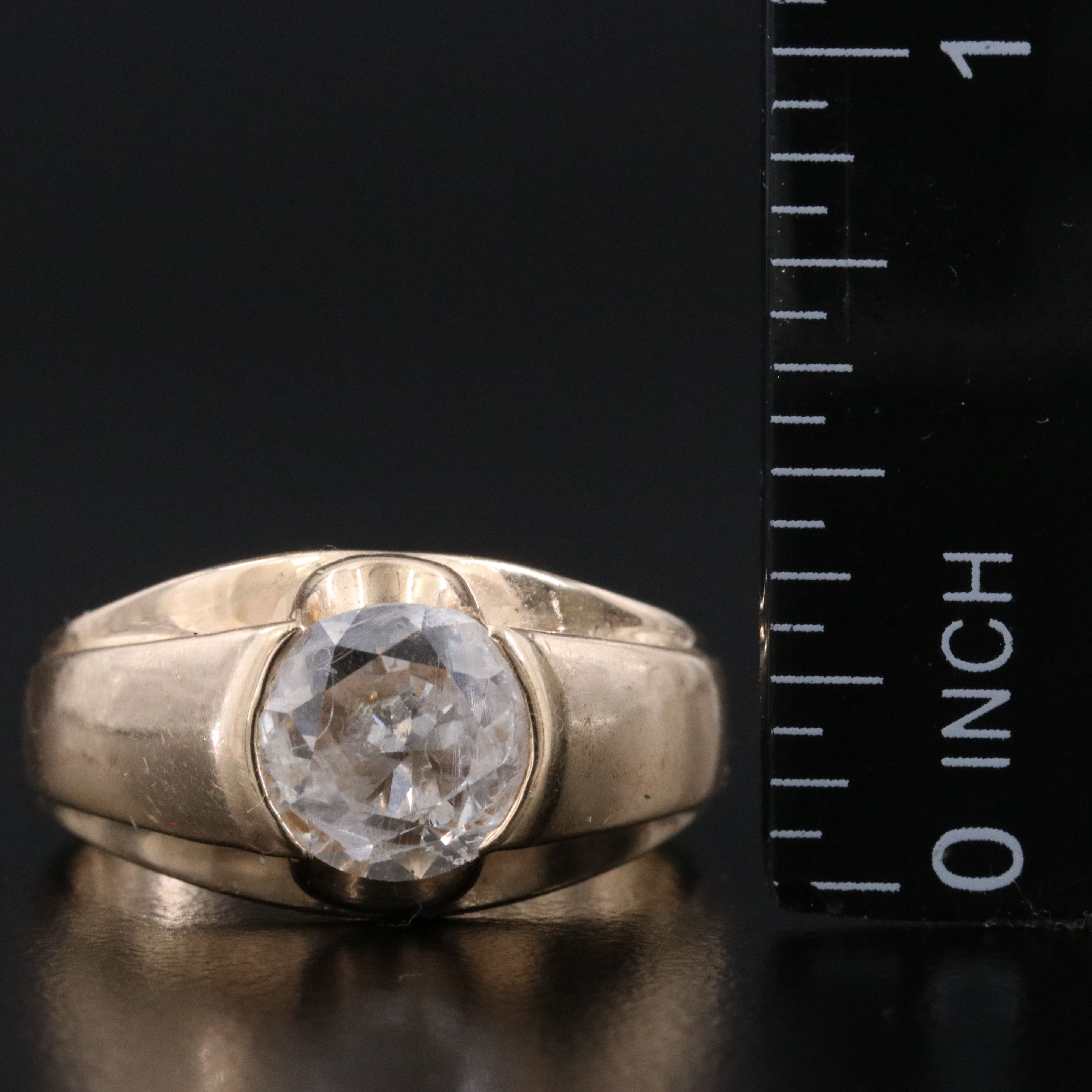 Scrap Lot 14K Lab Grown Diamond Solitaire Ring