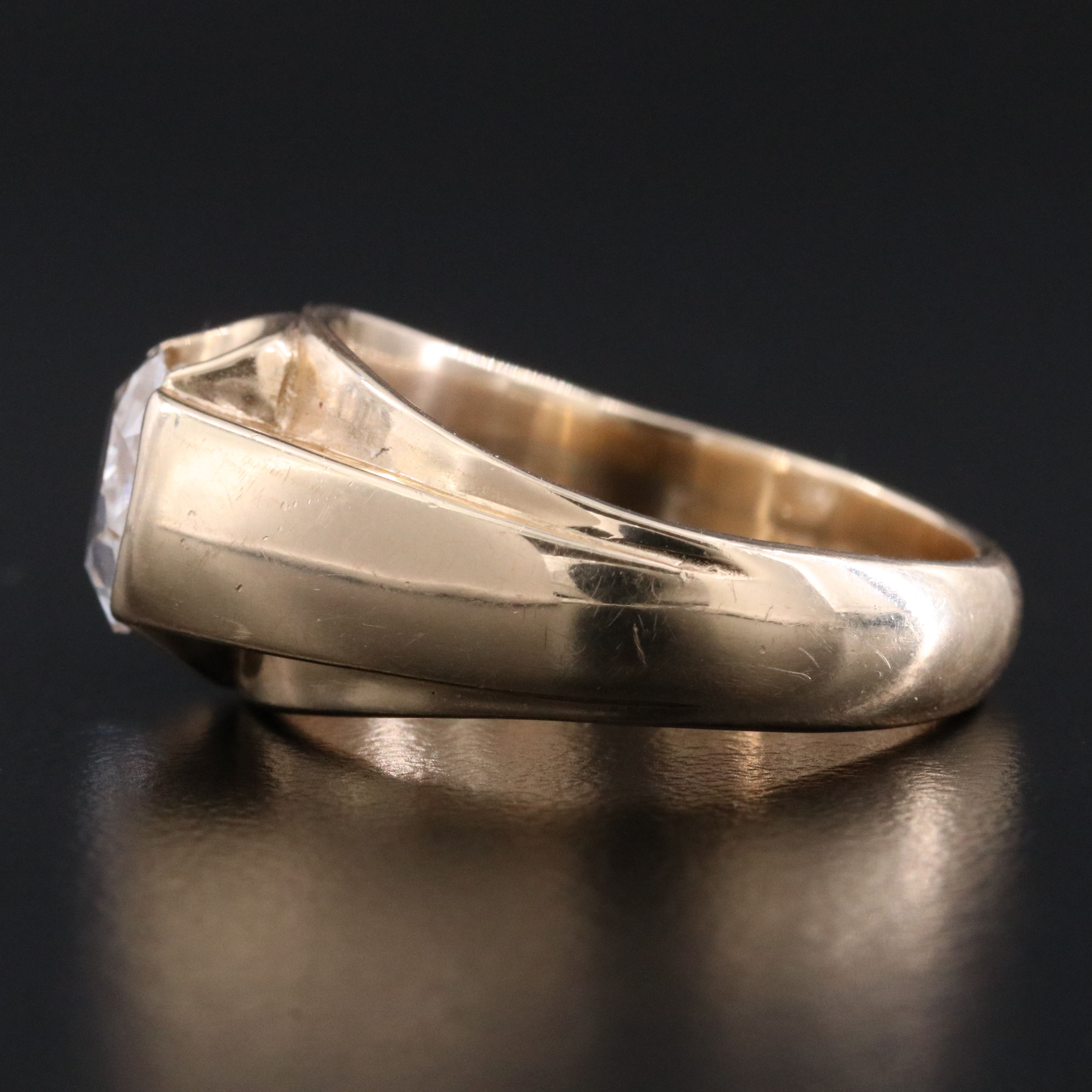 Scrap Lot 14K Lab Grown Diamond Solitaire Ring