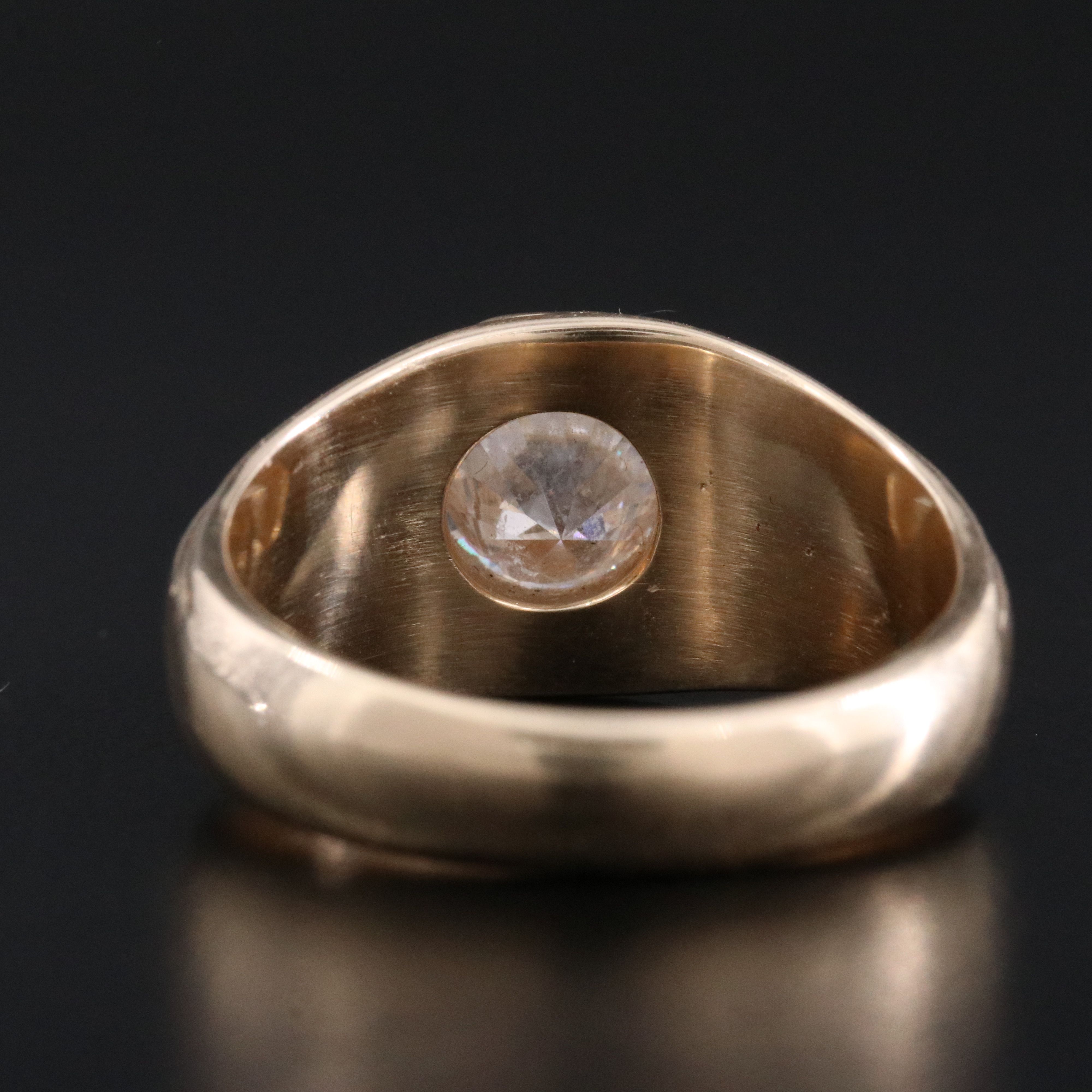 Scrap Lot 14K Lab Grown Diamond Solitaire Ring