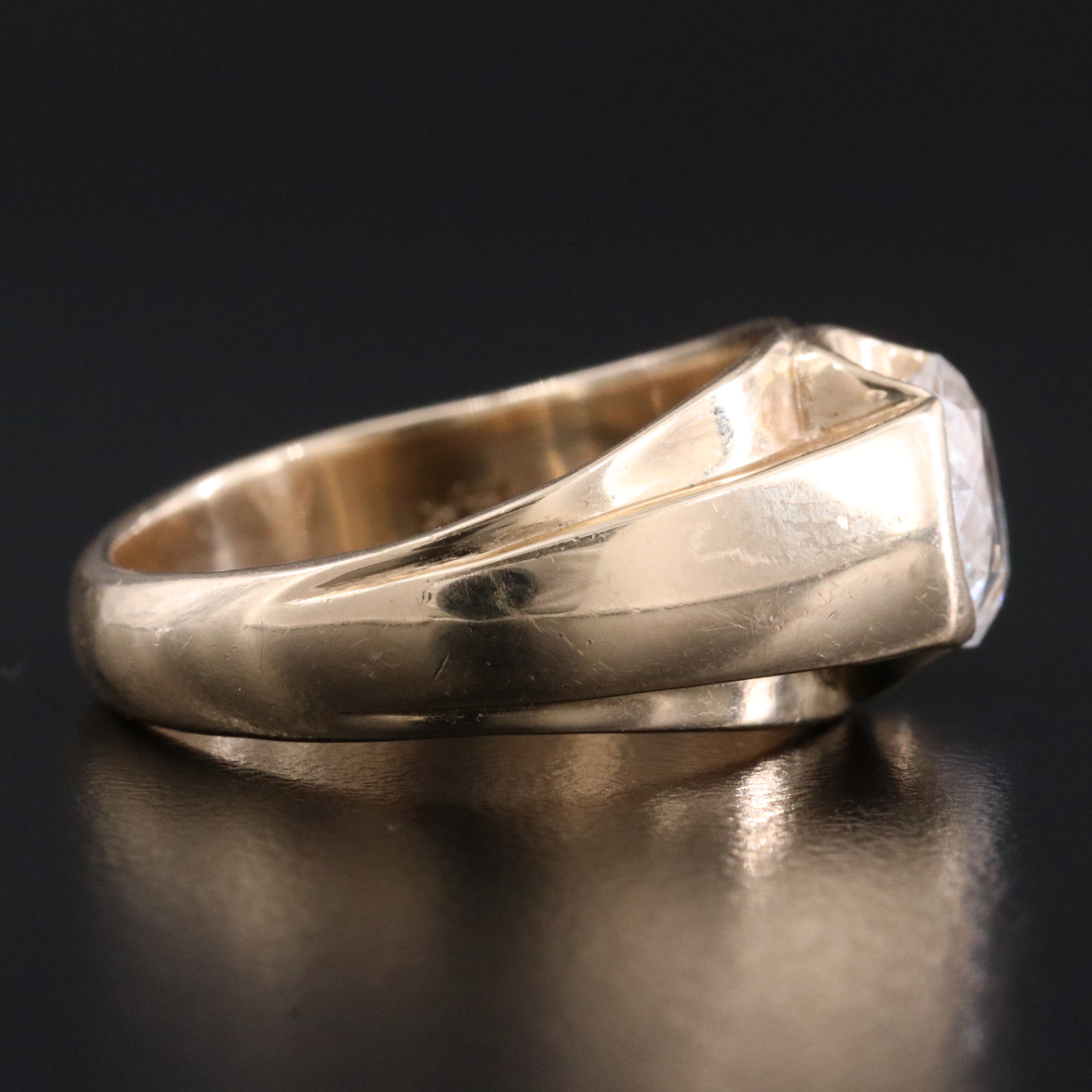 Scrap Lot 14K Lab Grown Diamond Solitaire Ring