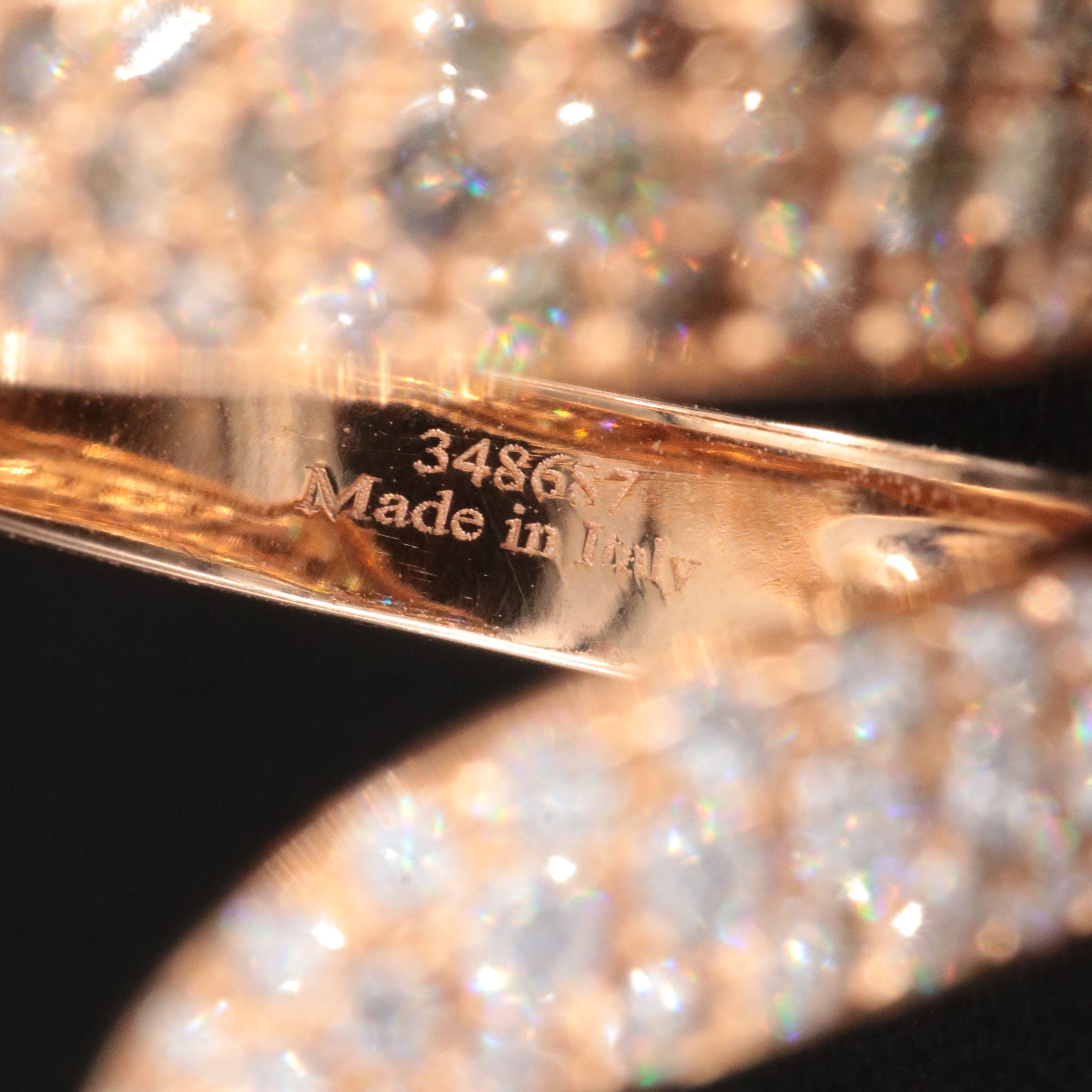 Staurino Fratelli Magic Snake 18K Rose Gold 2.52 CTW Diamond Flex Ring