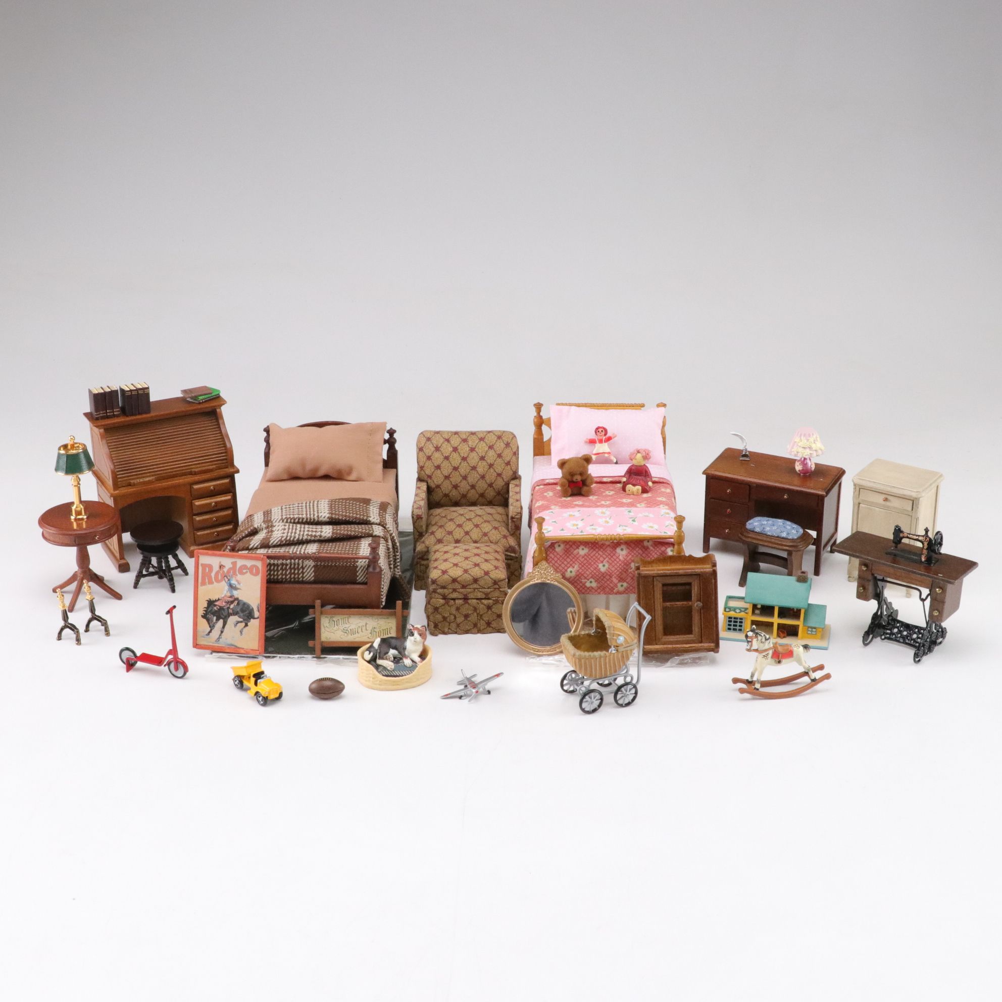 Miniature Doll House Bedroom Furniture Sets