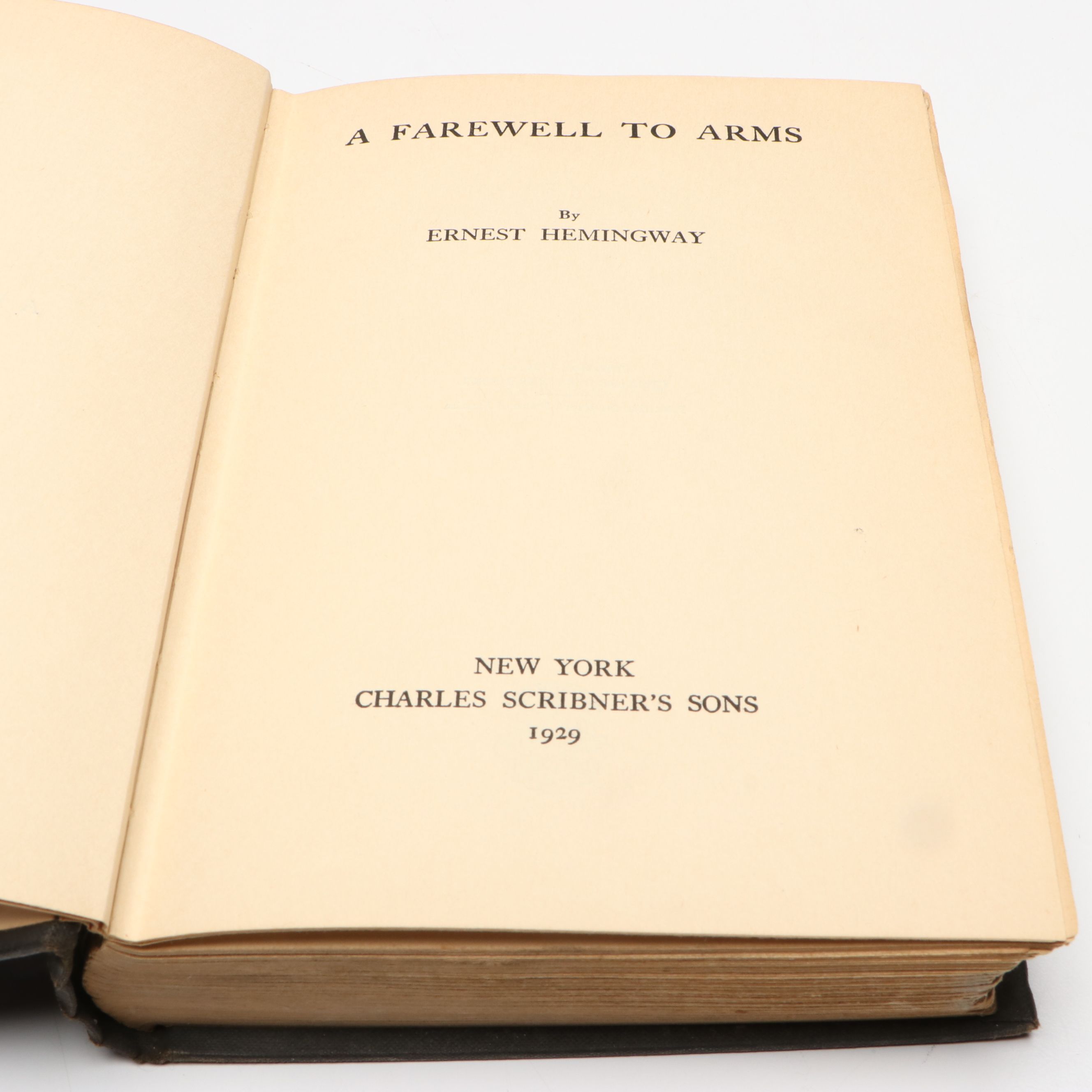 Early Printing "A Farewell to Arms" by Ernest Hemingway, 1929