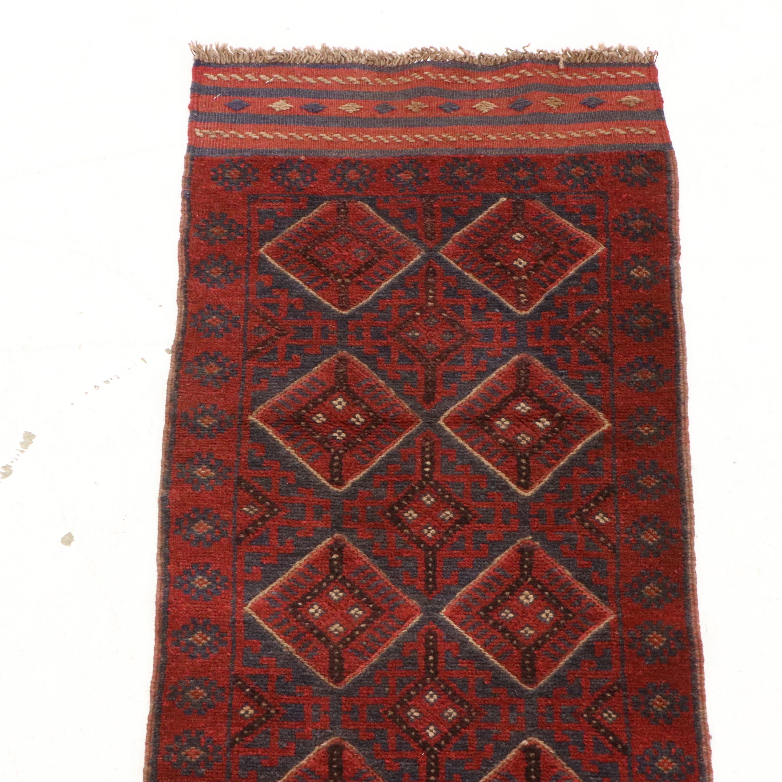 2'1 x 8'6 Handmade Afghan Mashwani Carpet Runner