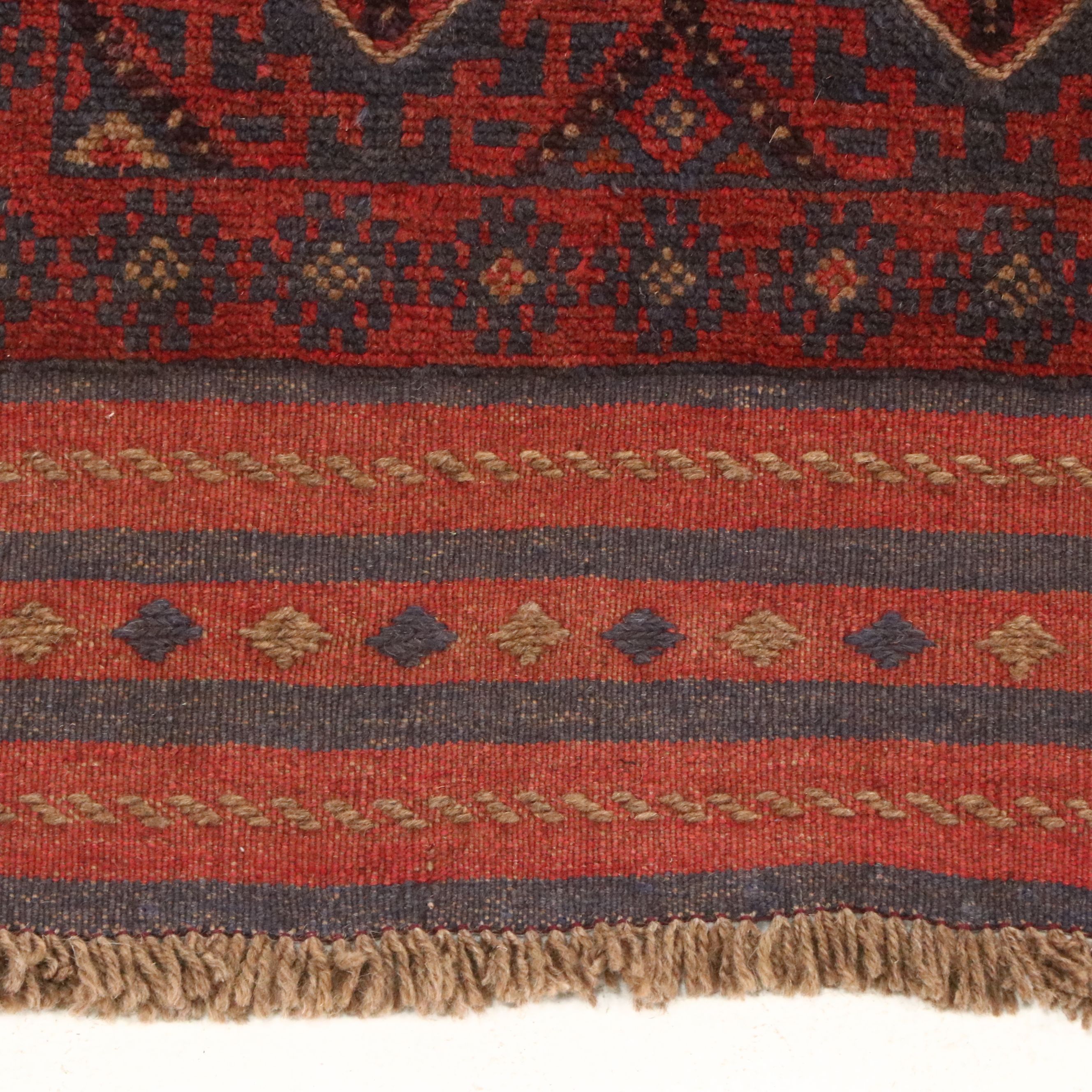 2'1 x 8'6 Handmade Afghan Mashwani Carpet Runner