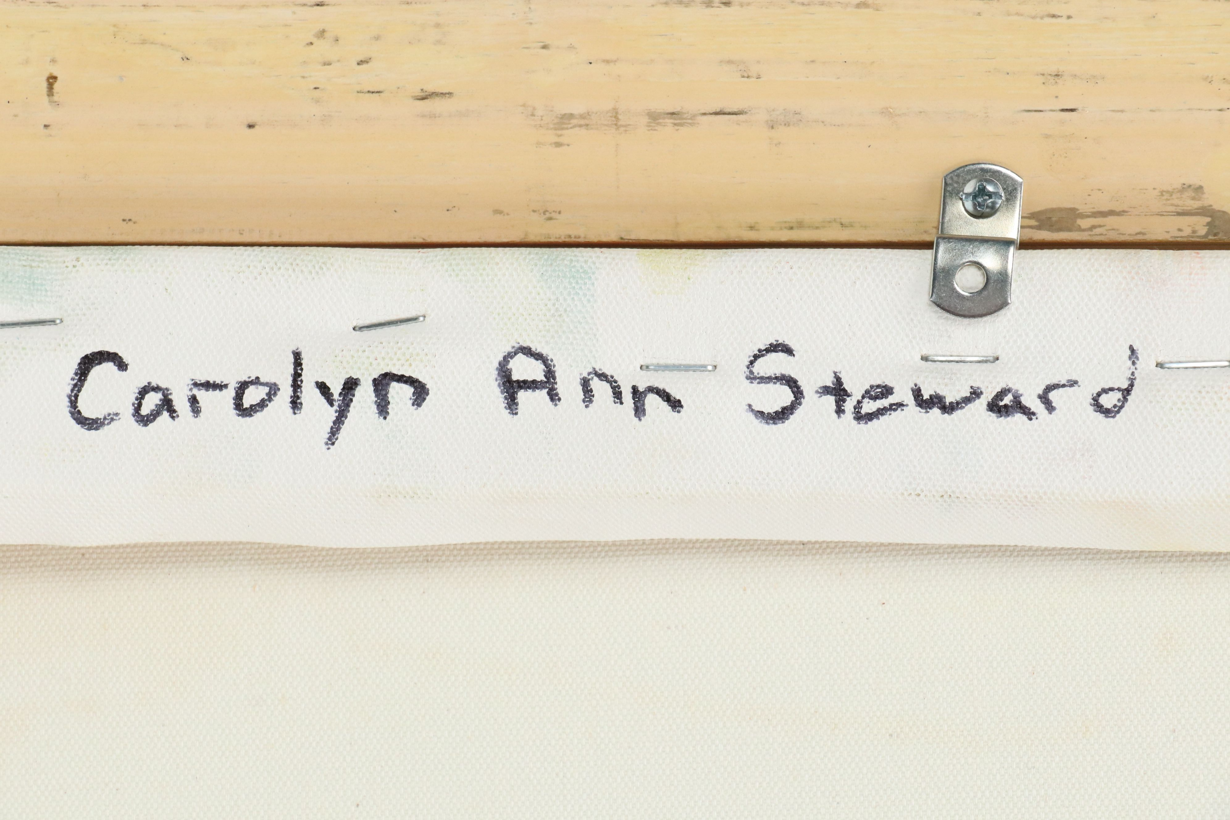 Carolyn Ann Steward Oil Painting "Geraniums"