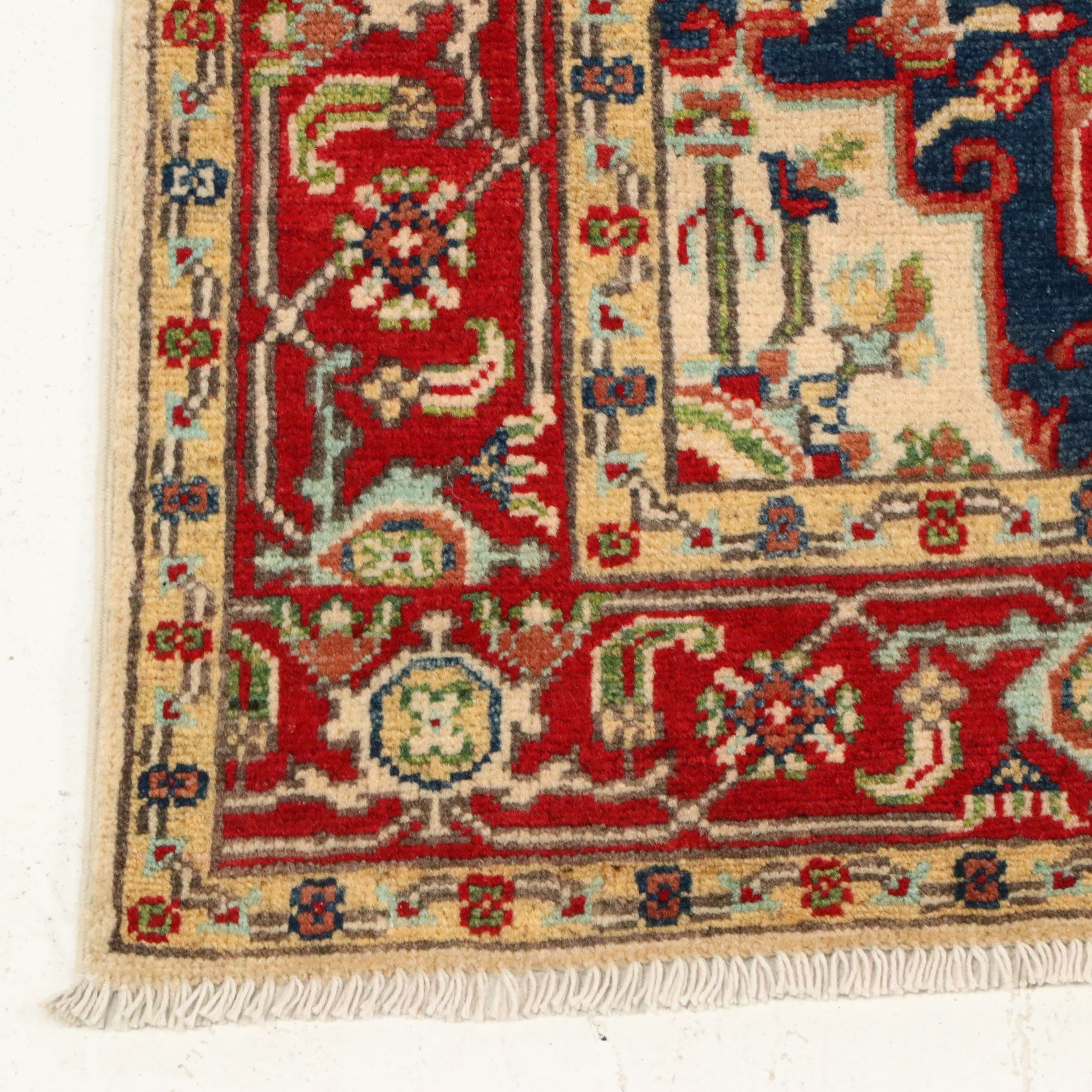 3'10 x 6' Hand-Knotted Indo-Persian Serapi Area Rug
