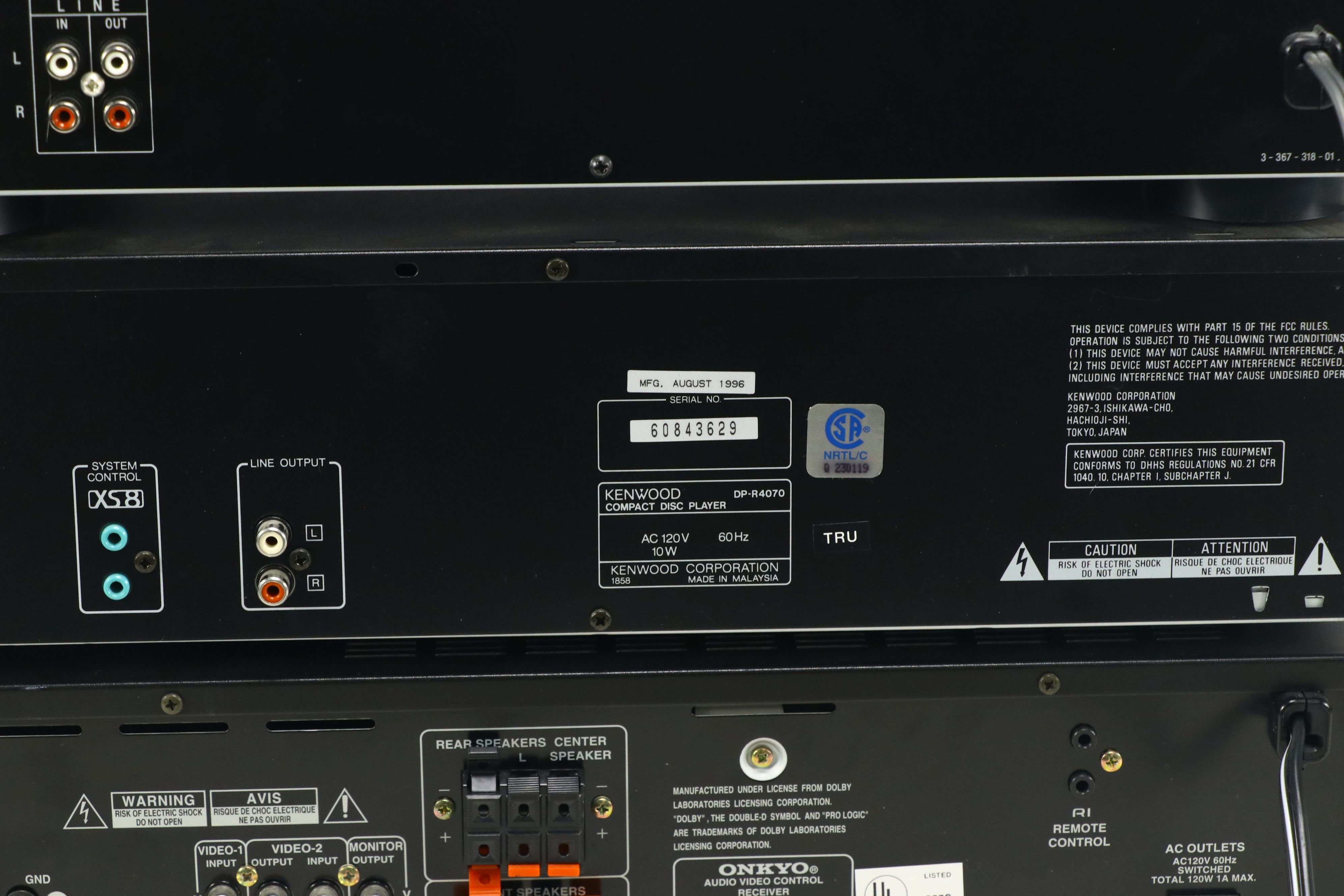 Sony PS-X45 Stereo Turntable, Kenwood Compact Disc Player, and More Audio