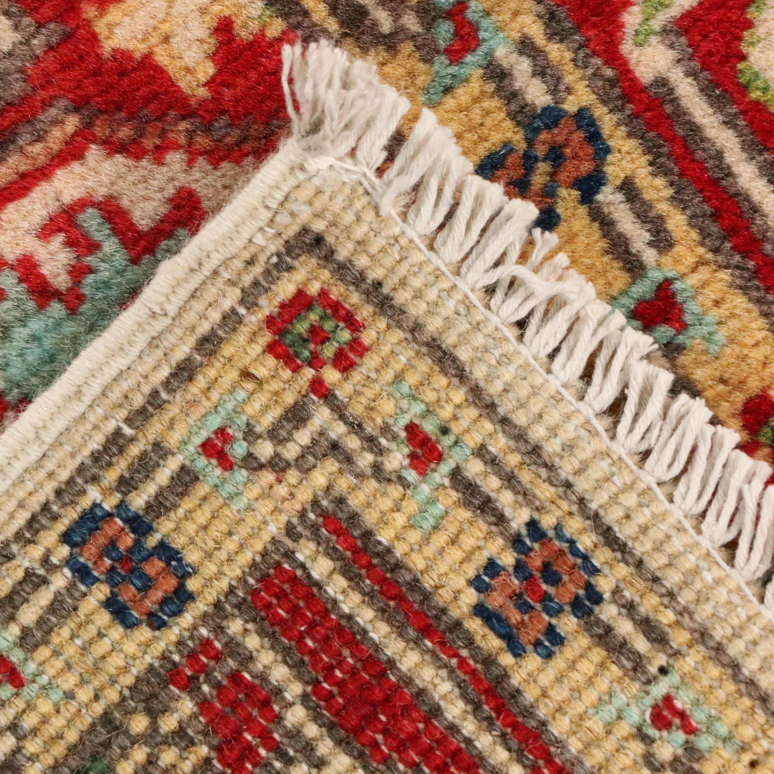 3'10 x 6' Hand-Knotted Indo-Persian Serapi Area Rug