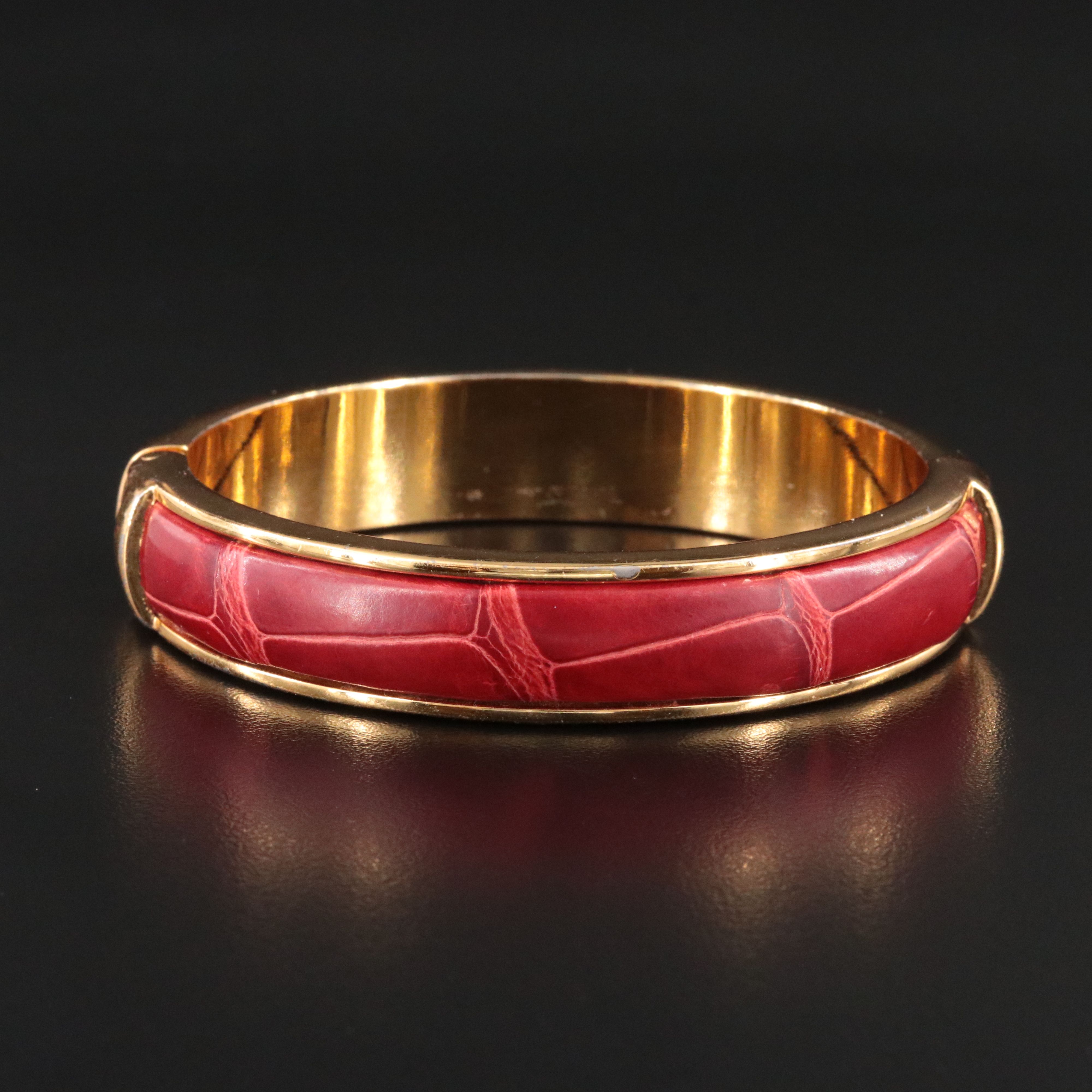 Scully & Scully Crocodile Leather Clamper