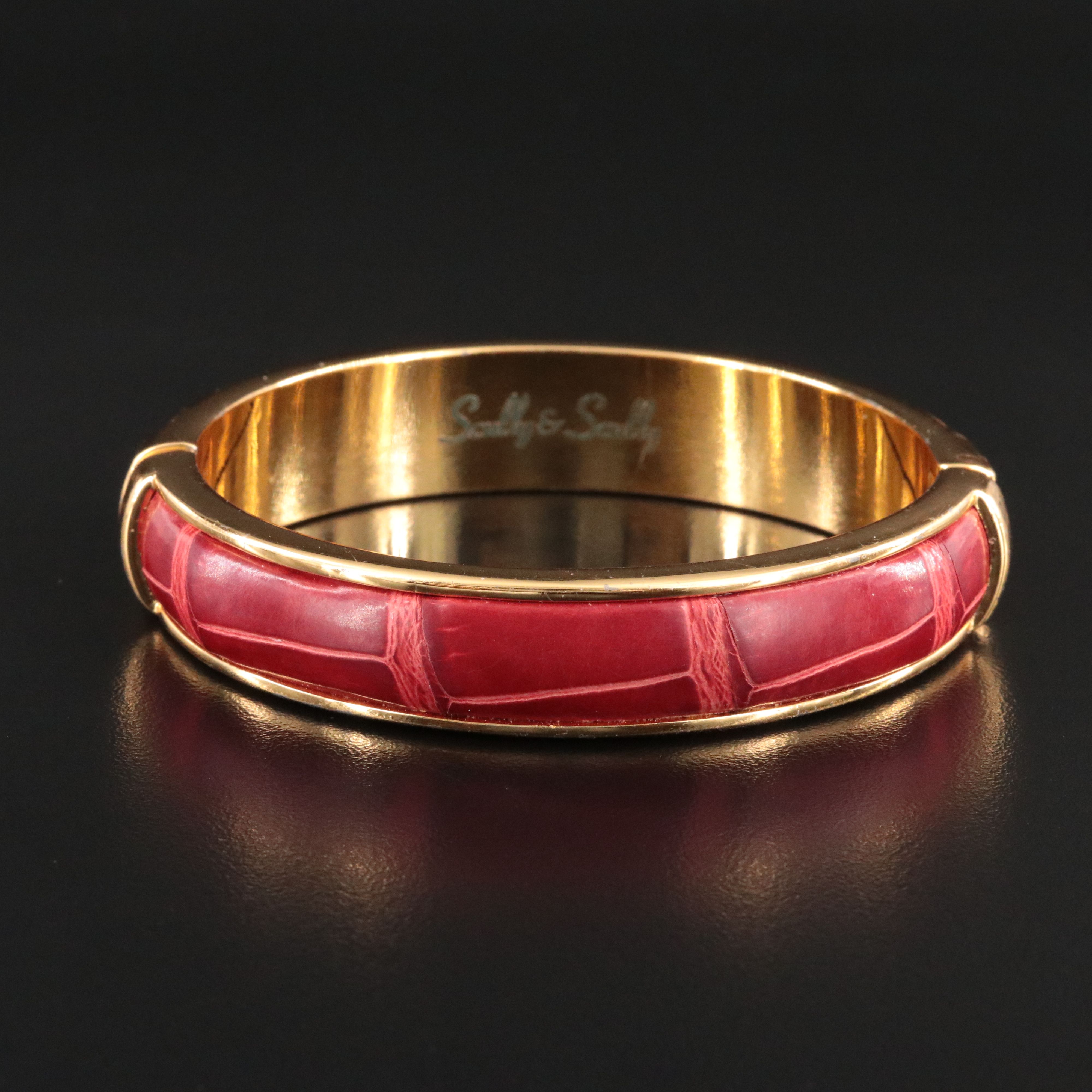 Scully & Scully Crocodile Leather Clamper