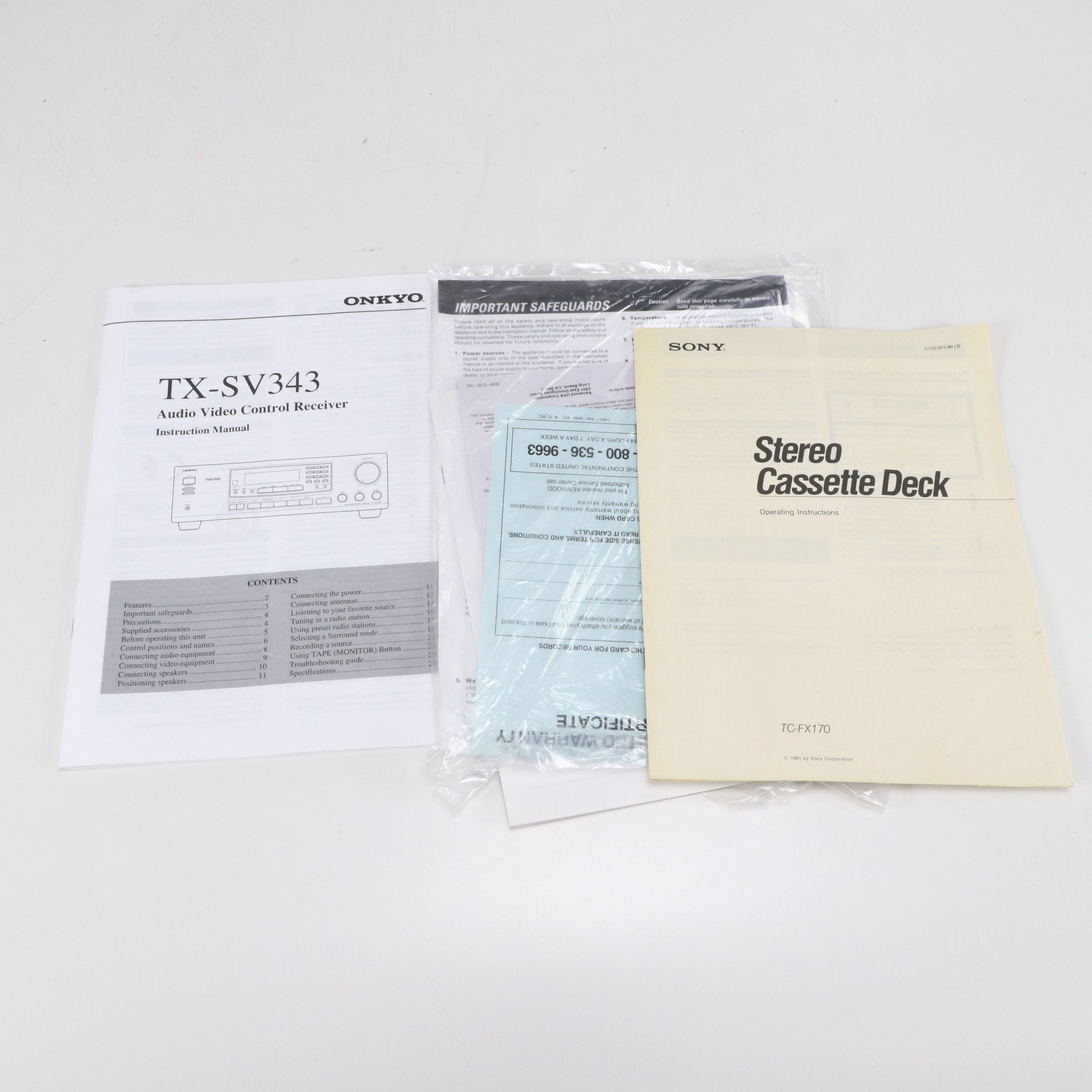 Sony PS-X45 Stereo Turntable, Kenwood Compact Disc Player, and More Audio