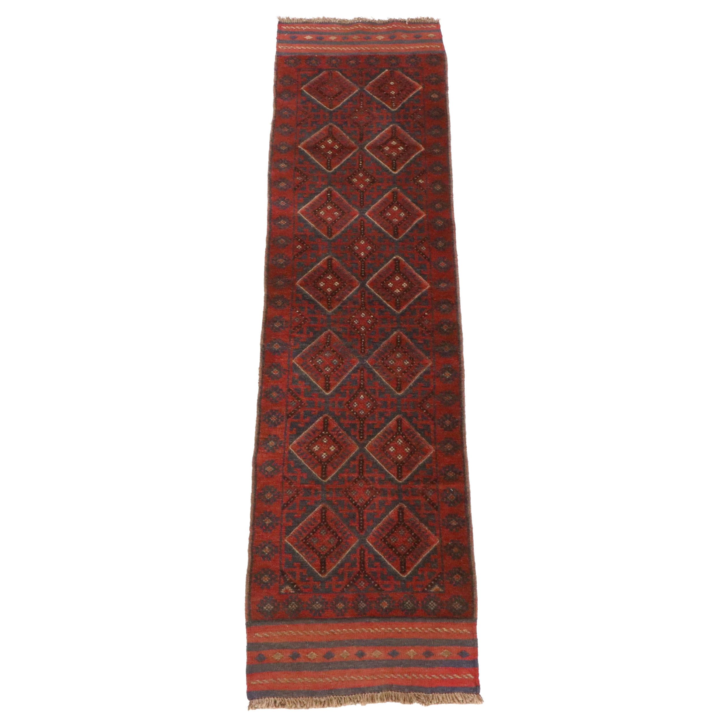 2'1 x 8'6 Handmade Afghan Mashwani Carpet Runner