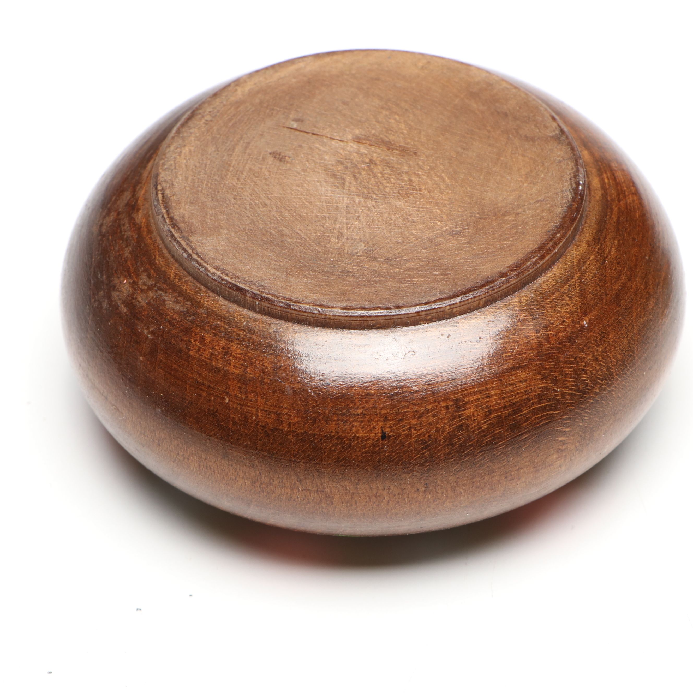 Turned Wood Vases with Enameled Box and Keg Bank