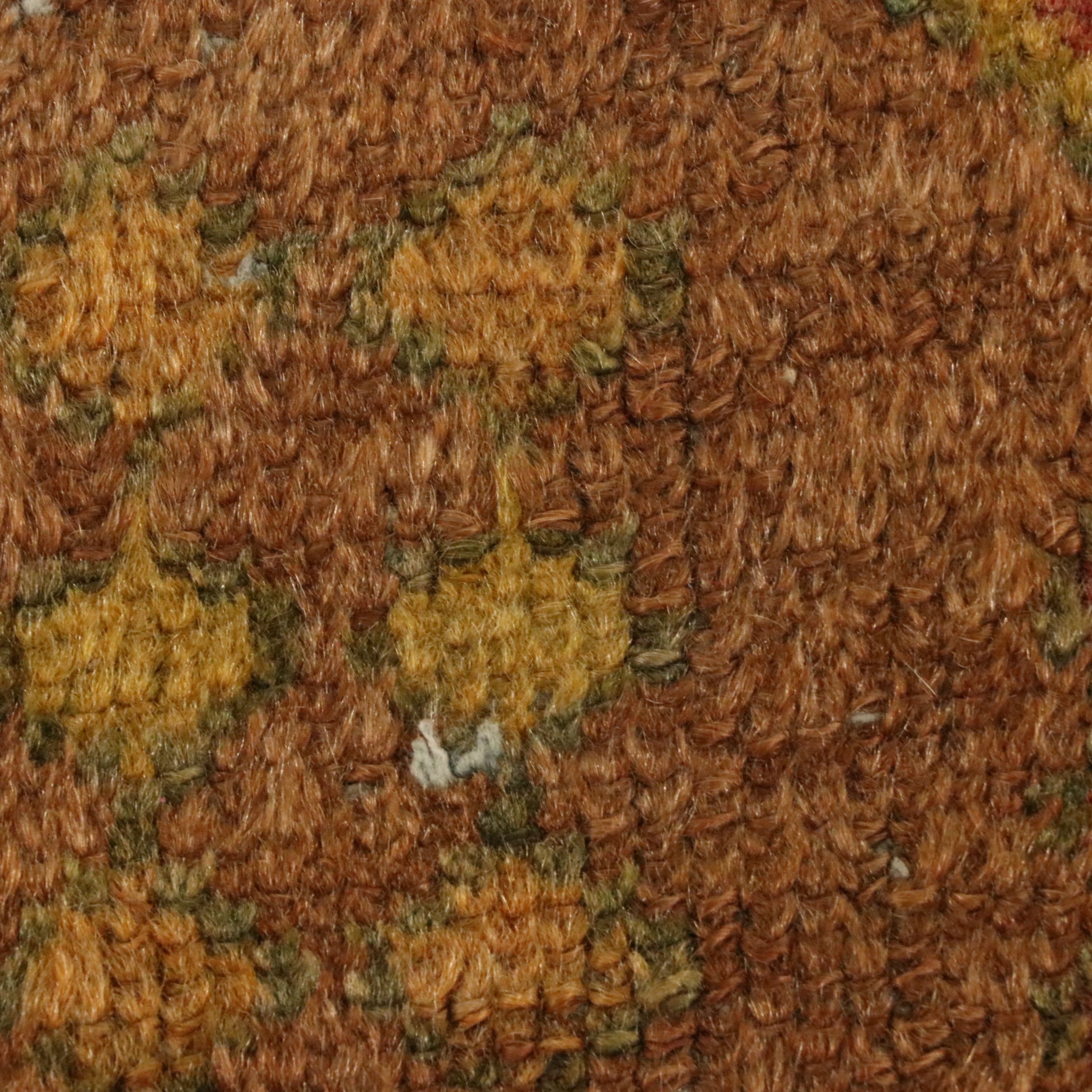 3'4 x 7'3 Hand-Knotted Turkish Oushak Area Rug