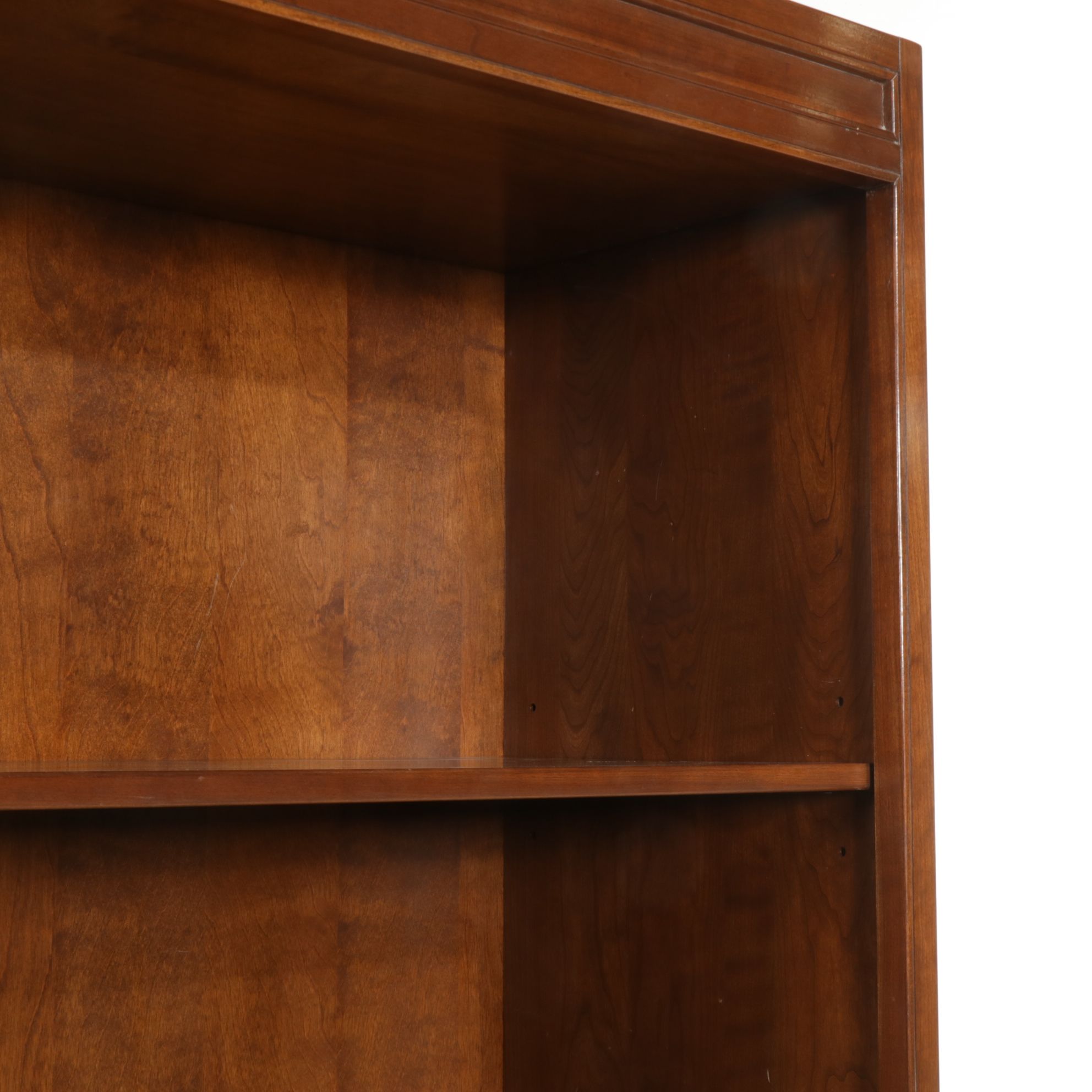 Ethan Allen Cherry Cabinet and Shelf Unit, Late 20th Century