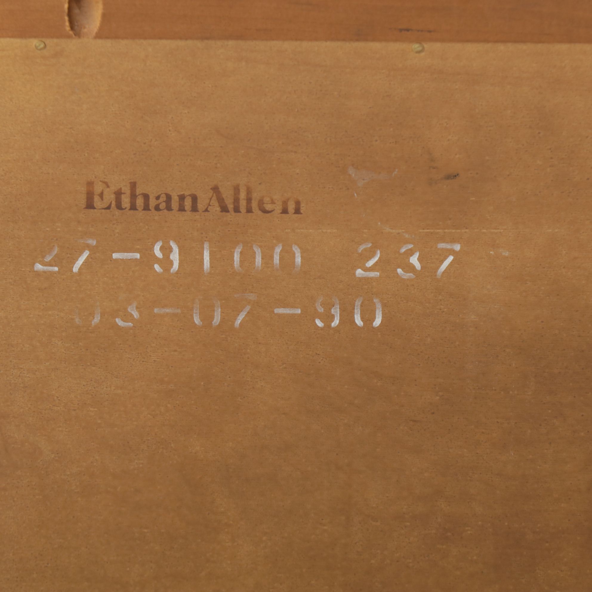 Ethan Allen Cherry Cabinet and Shelf Unit, Late 20th Century