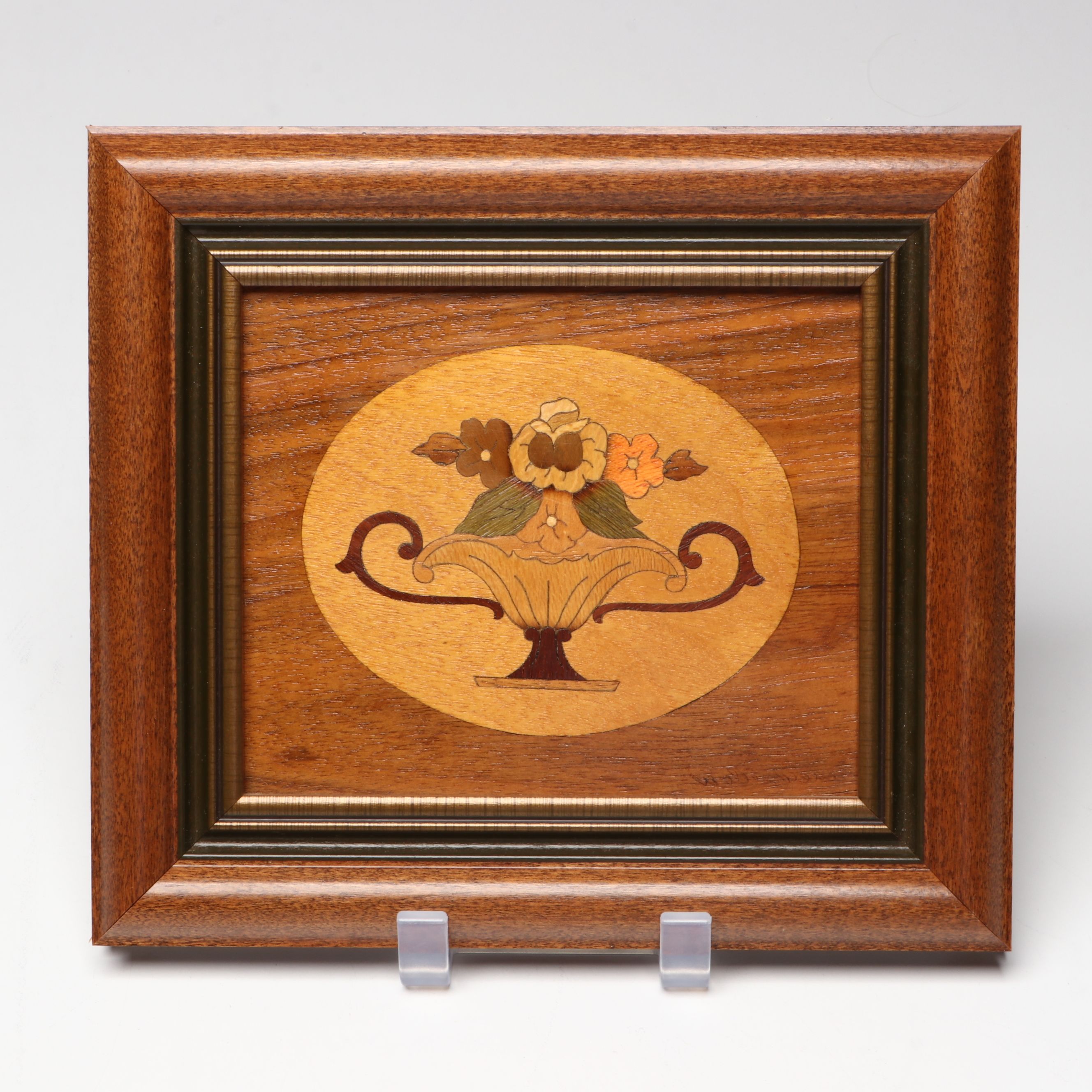 Walter Weiss Handcrafted Wooden Marquetry Wall Hangings