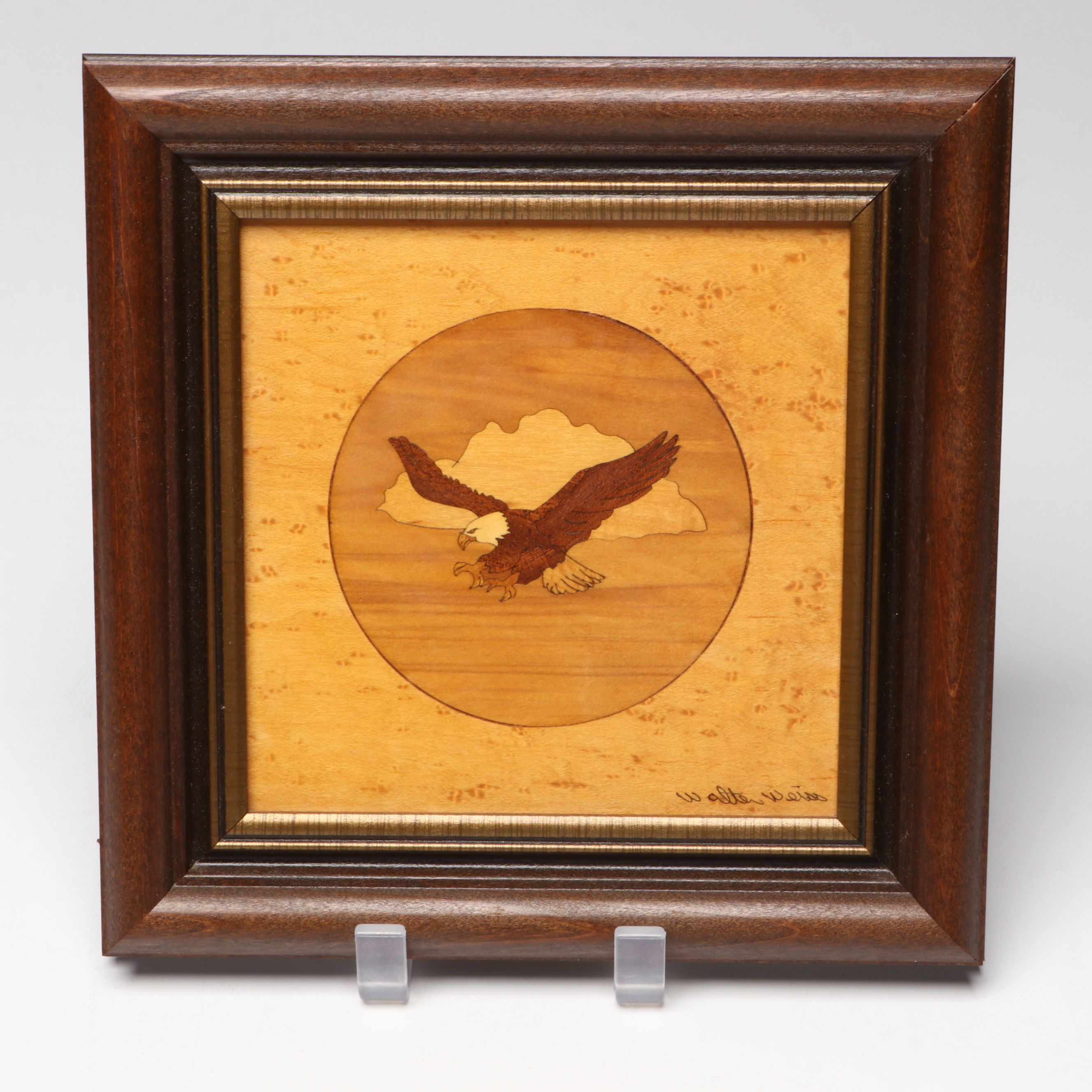 Walter Weiss Handcrafted Wooden Marquetry Wall Hangings
