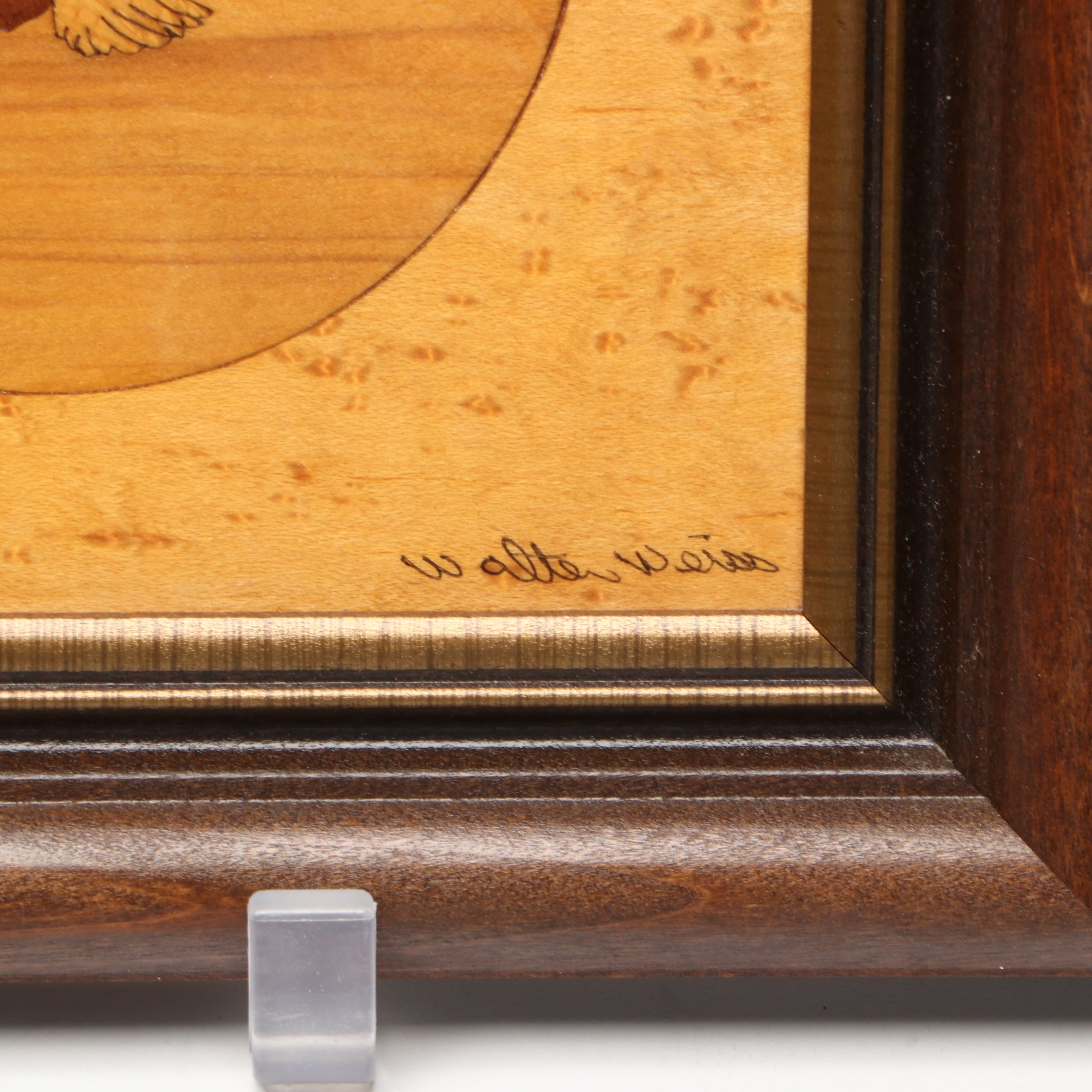 Walter Weiss Handcrafted Wooden Marquetry Wall Hangings