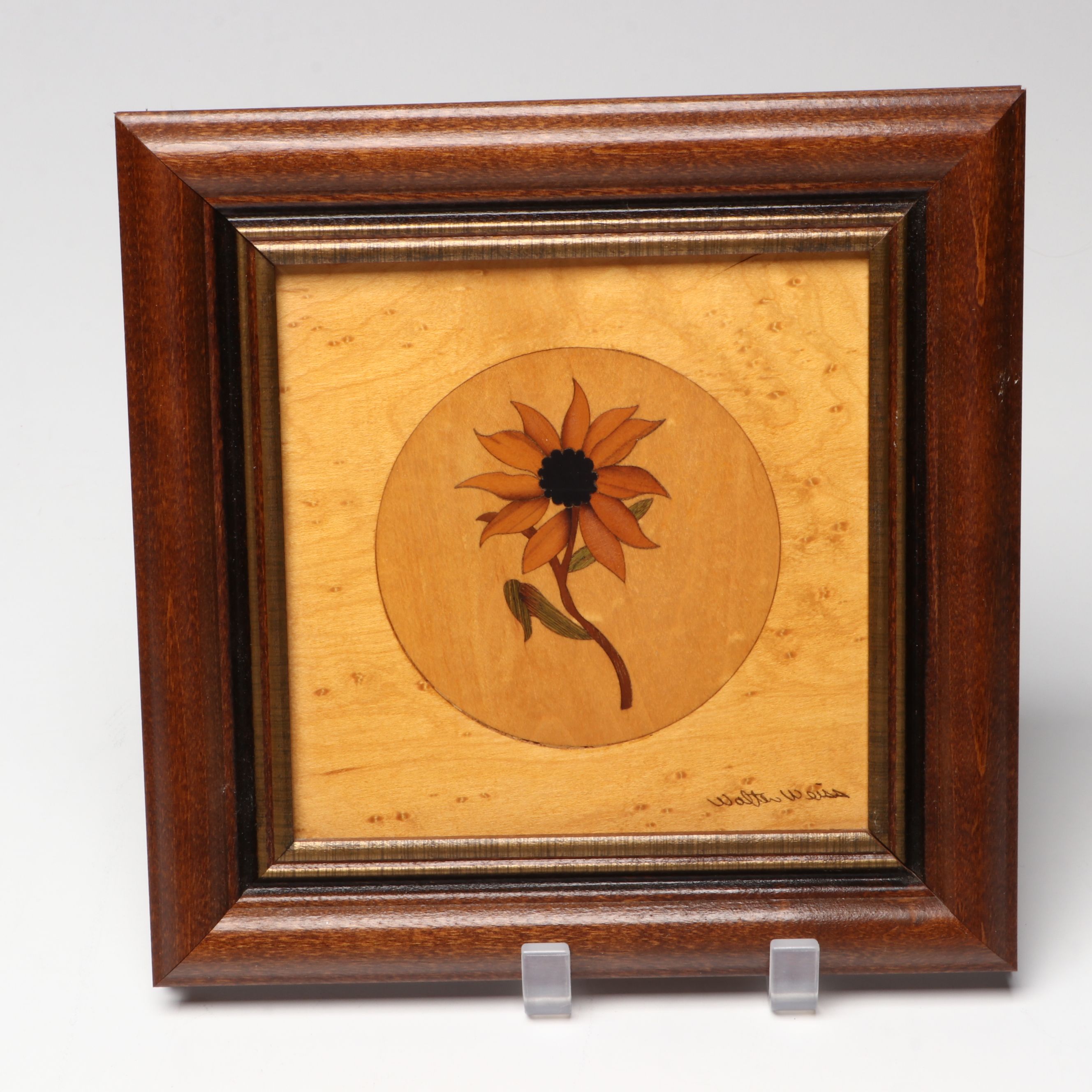 Walter Weiss Handcrafted Wooden Marquetry Wall Hangings
