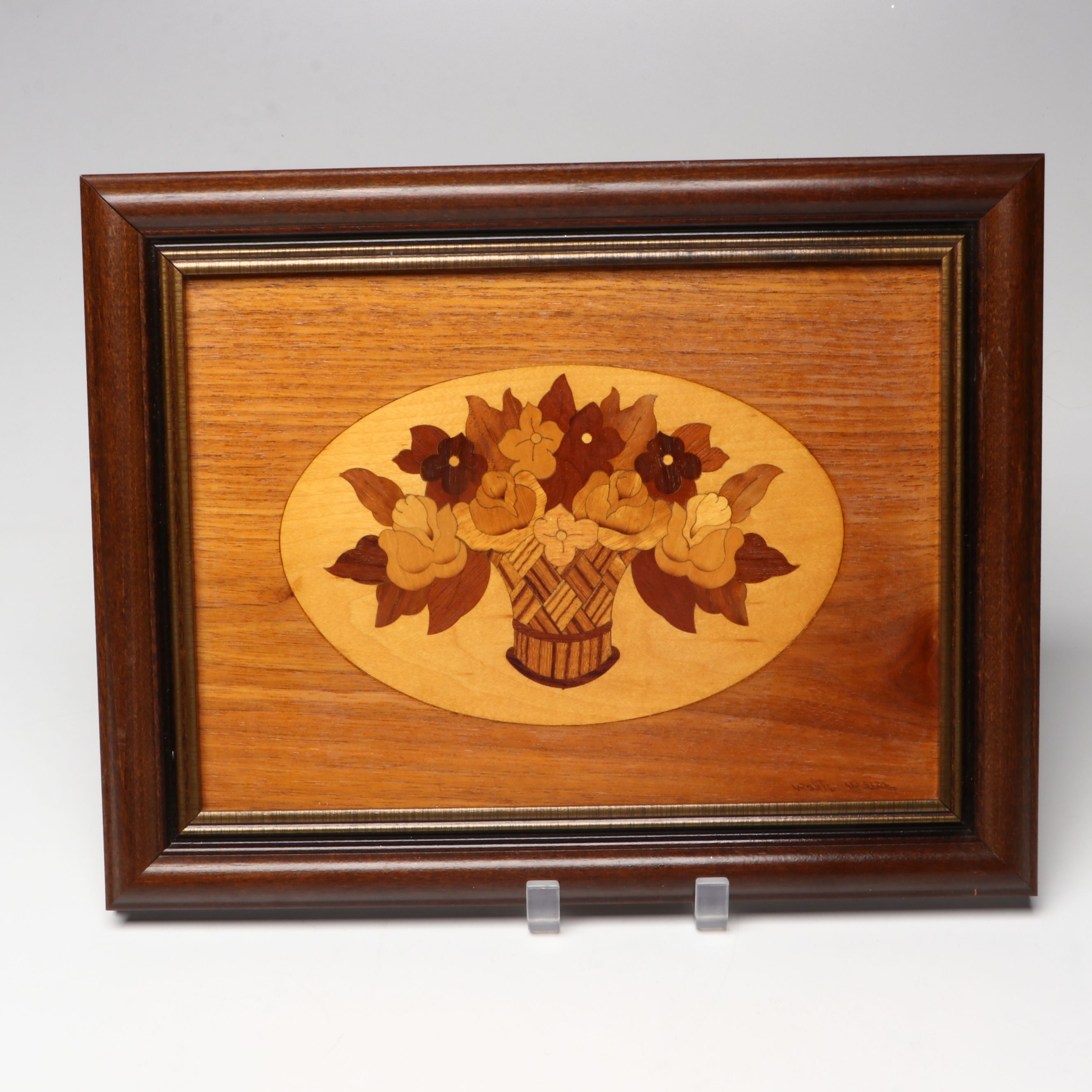 Walter Weiss Handcrafted Wooden Marquetry Wall Hangings