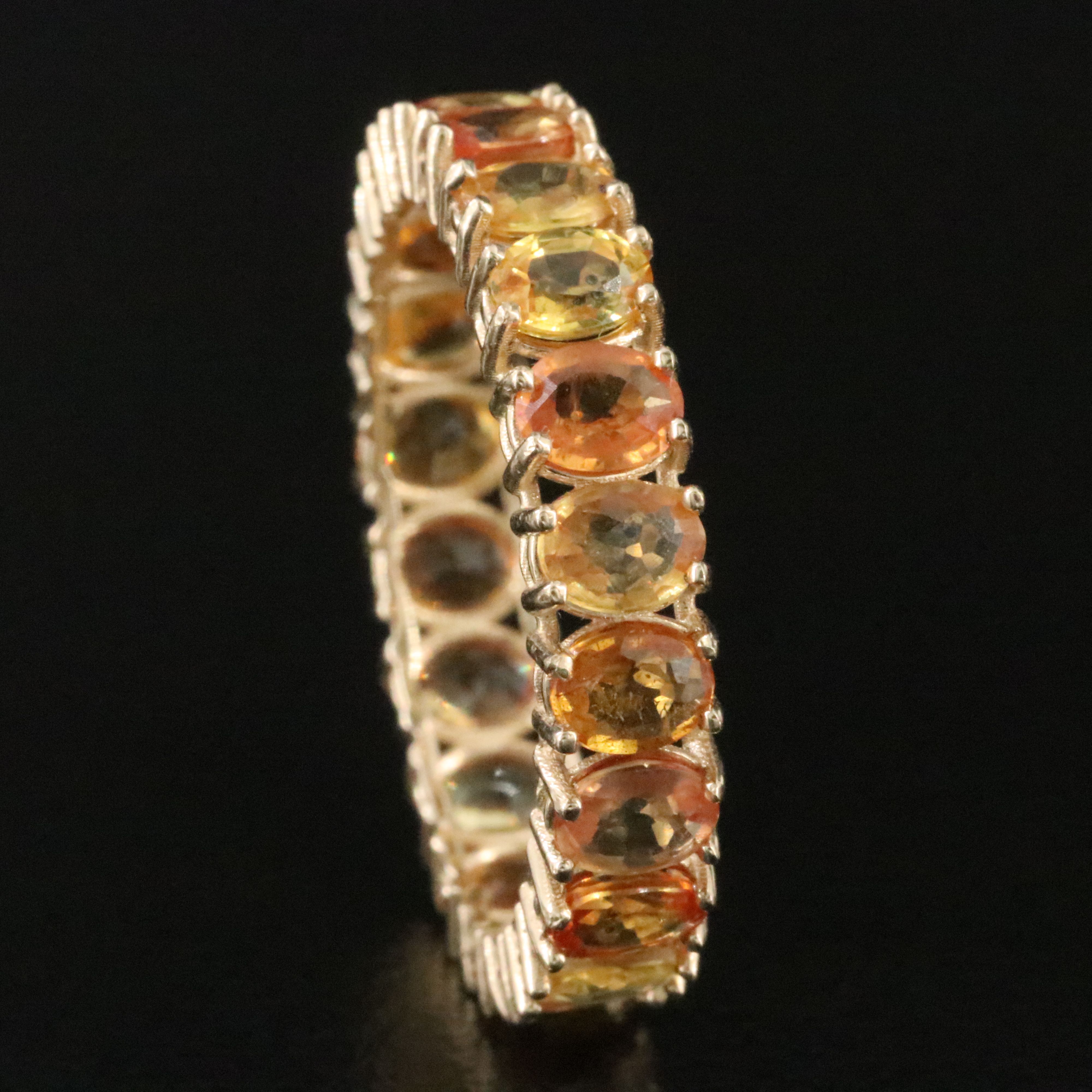 14K Sapphire Eternity Band