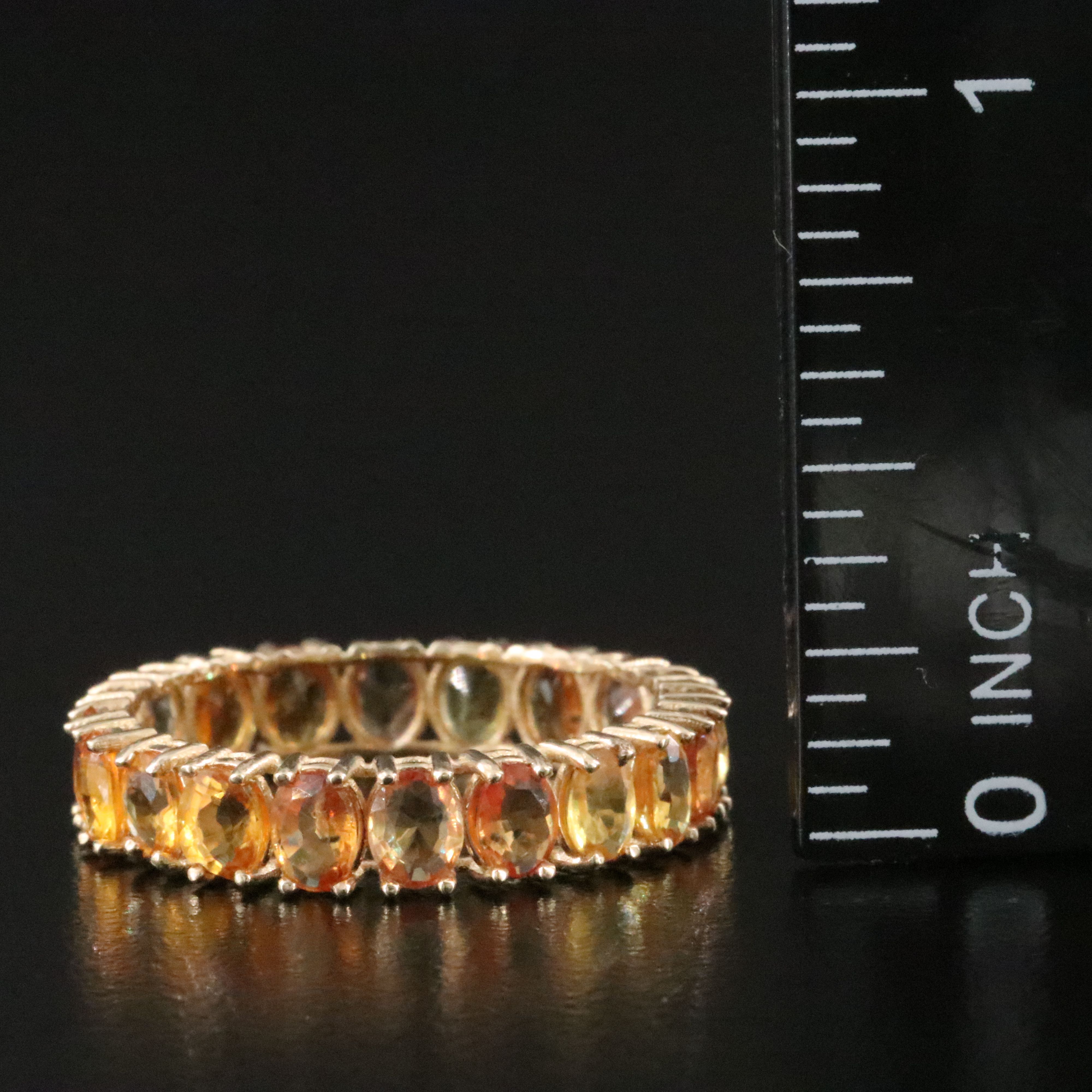 14K Sapphire Eternity Band