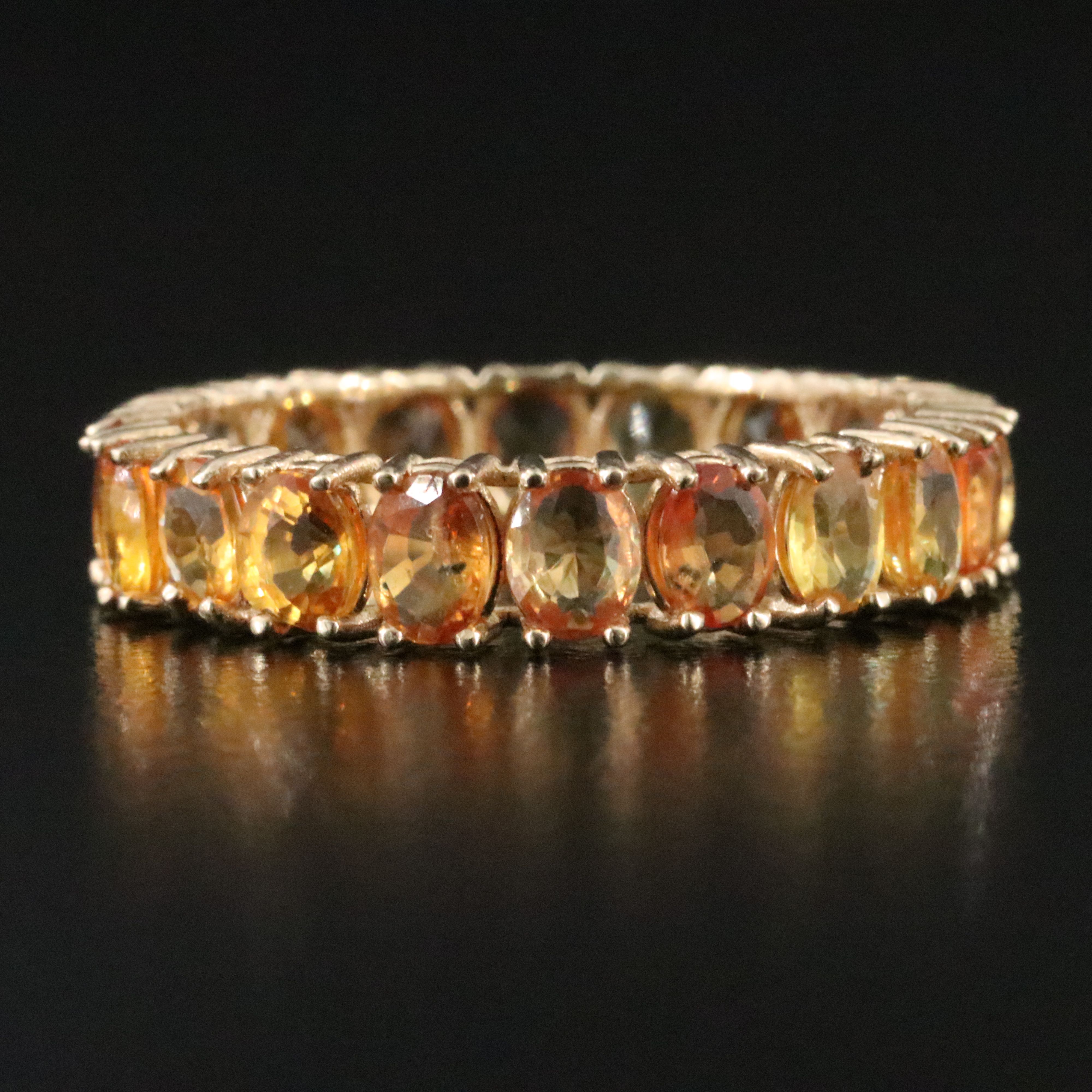 14K Sapphire Eternity Band