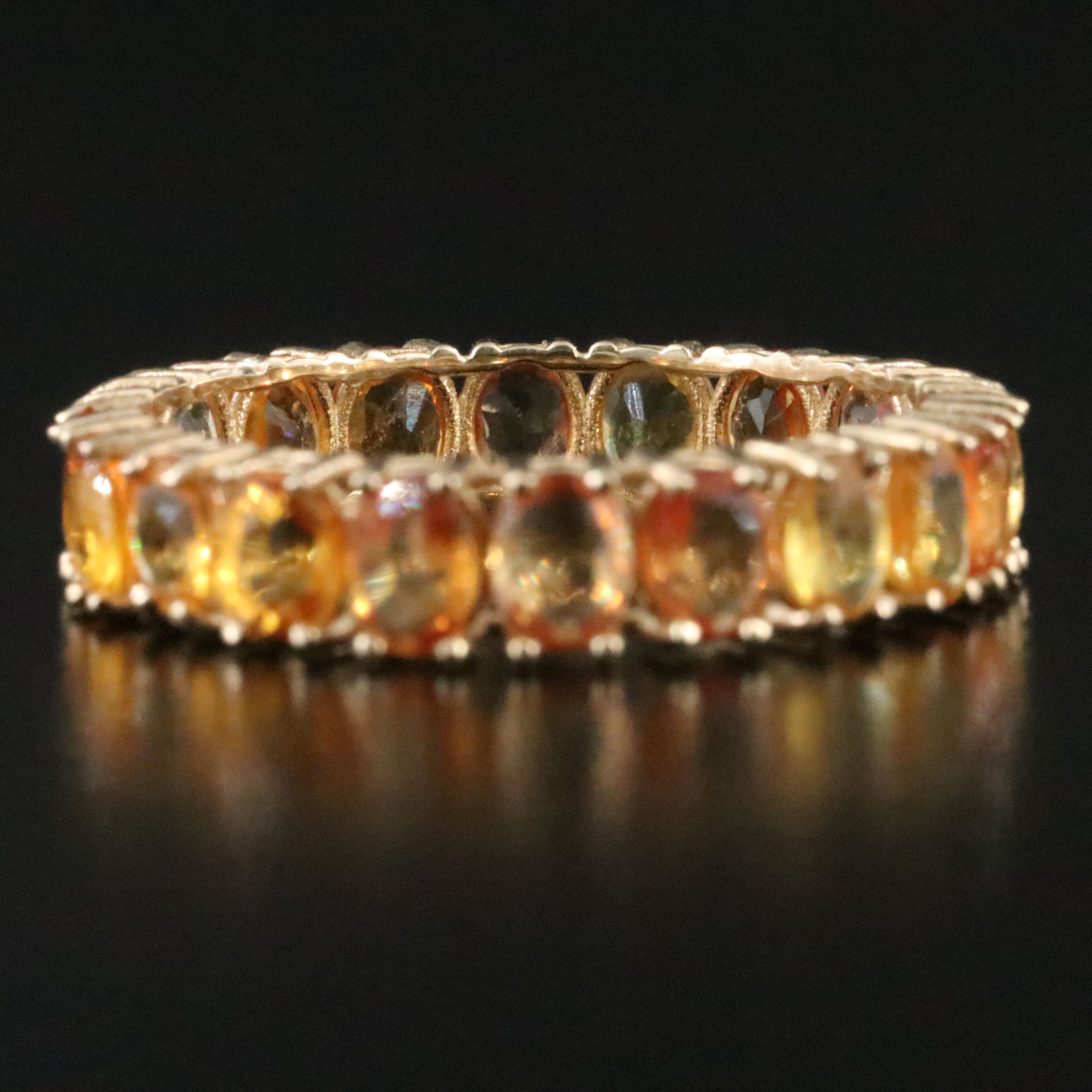14K Sapphire Eternity Band