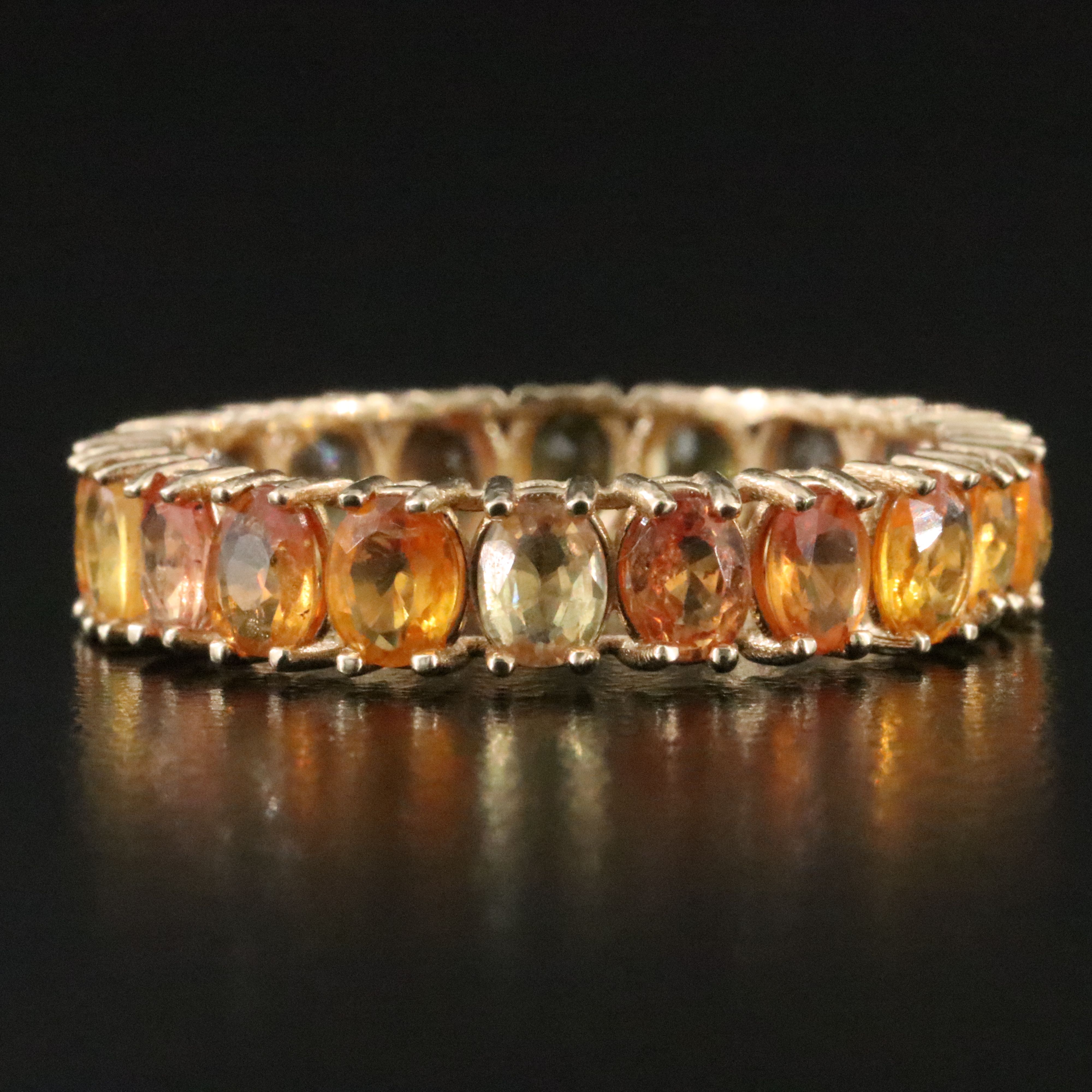 14K Sapphire Eternity Band