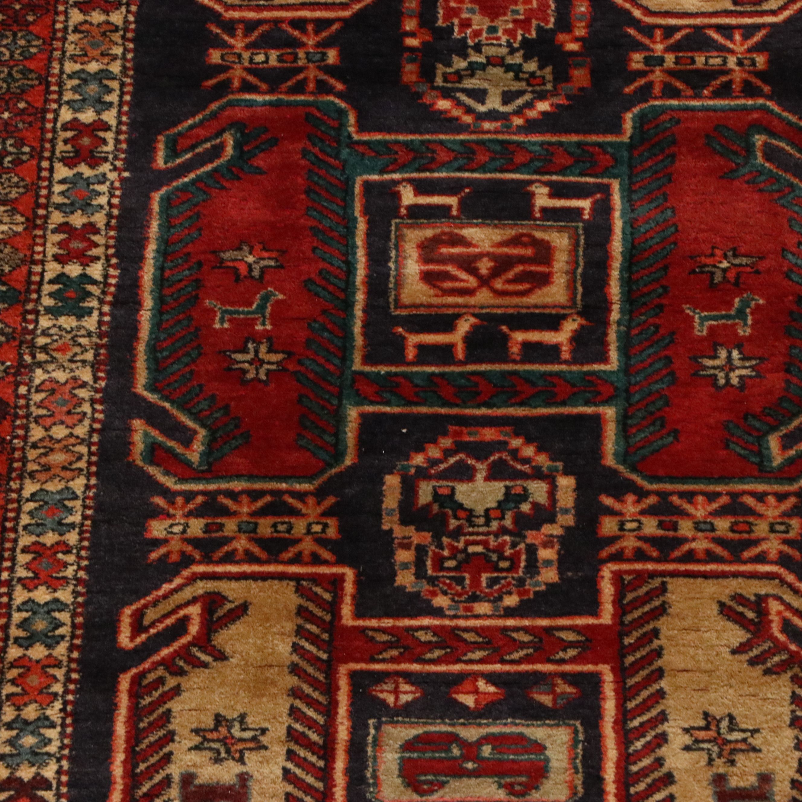 3'6 x 9'9 Hand-Knotted Caucasian Lenkoran Long Rug