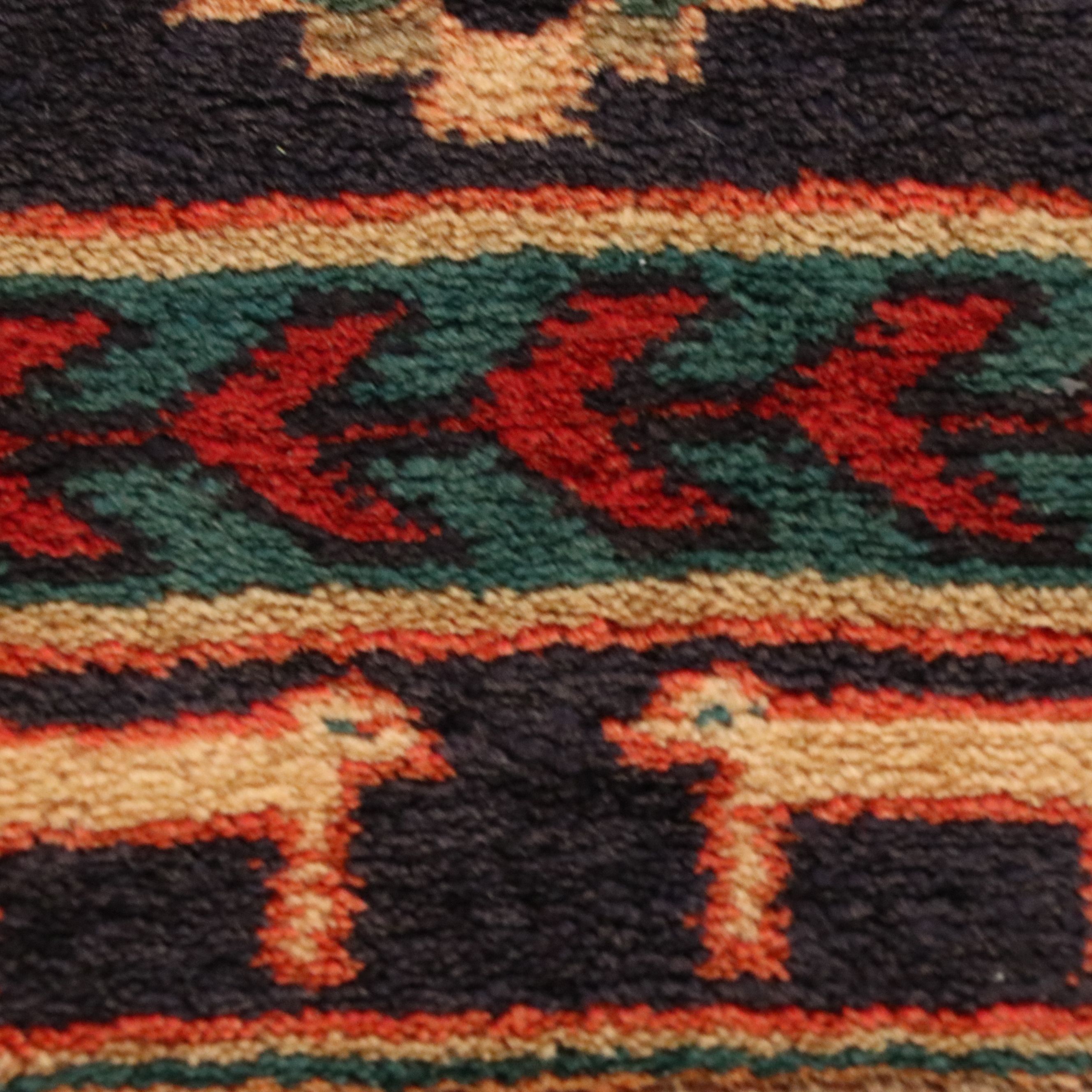 3'6 x 9'9 Hand-Knotted Caucasian Lenkoran Long Rug