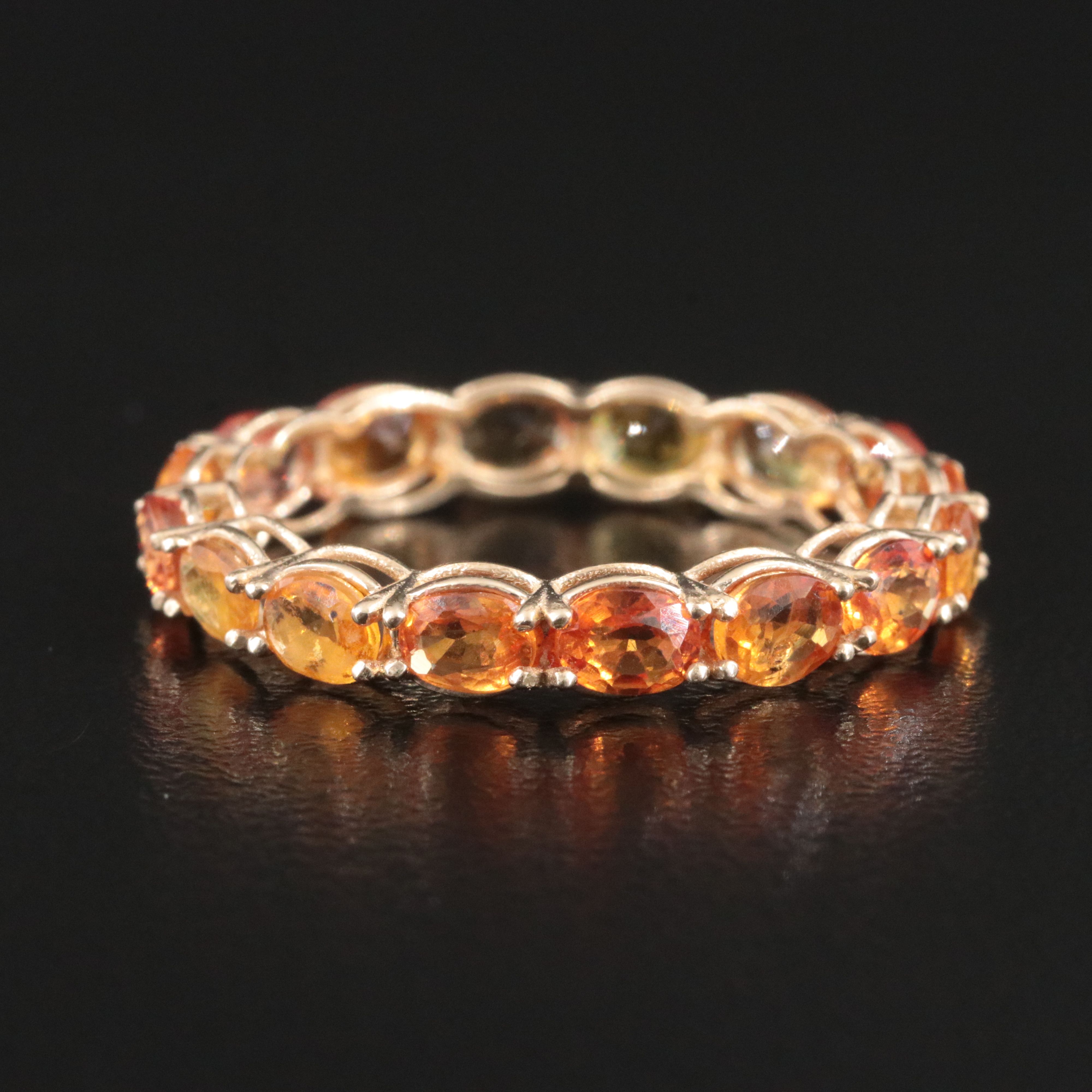 14K Sapphire Eternity Band