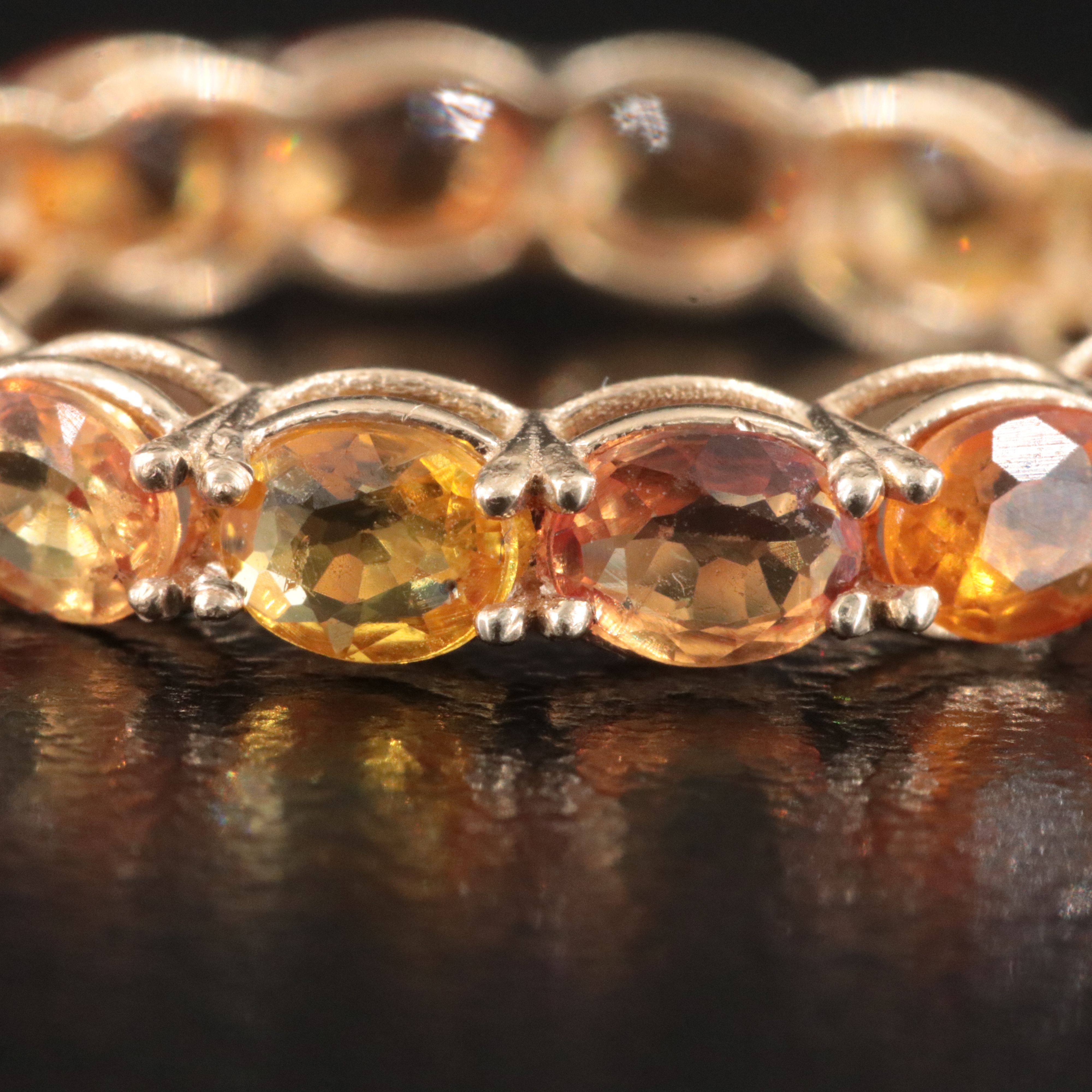 14K Sapphire Eternity Band