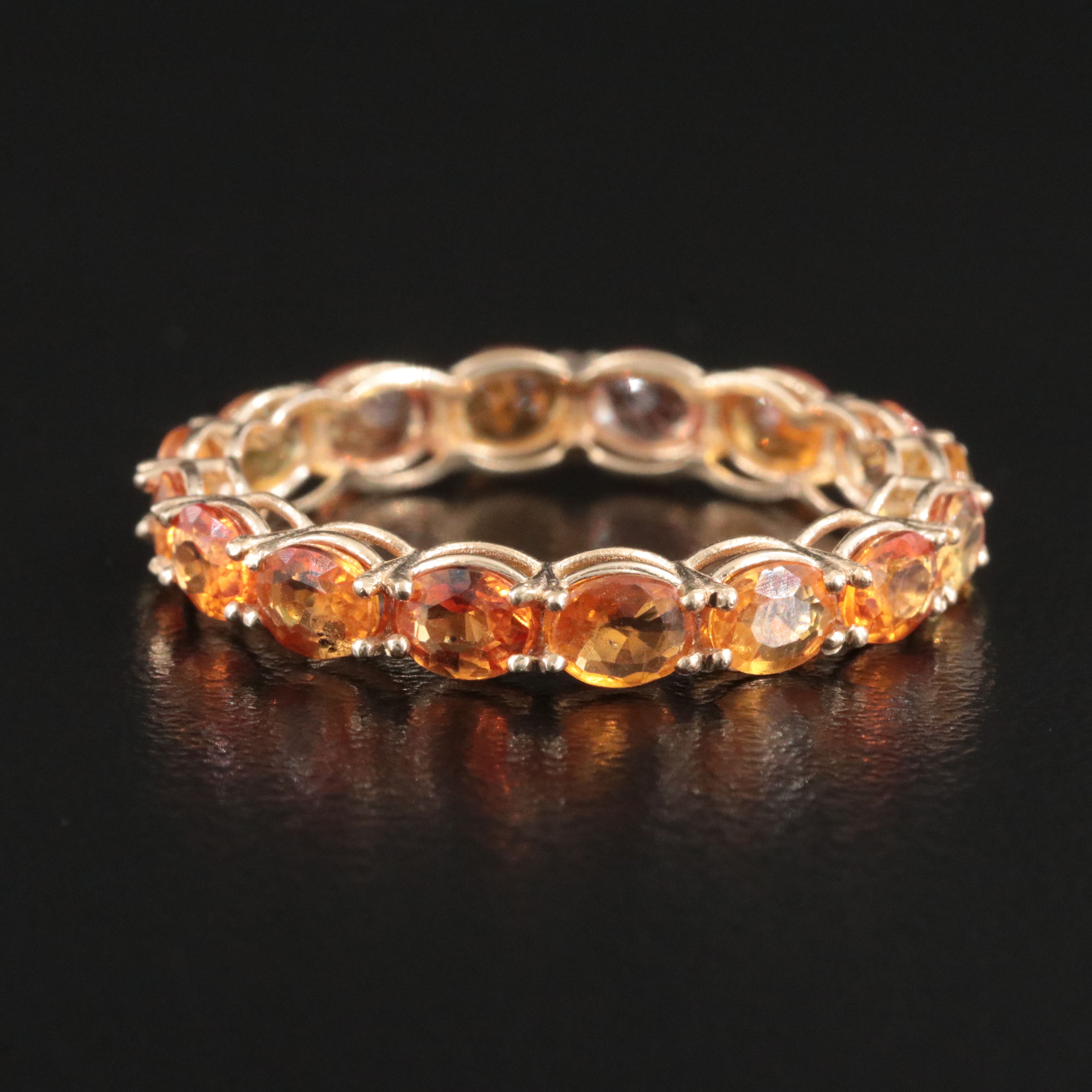 14K Sapphire Eternity Band