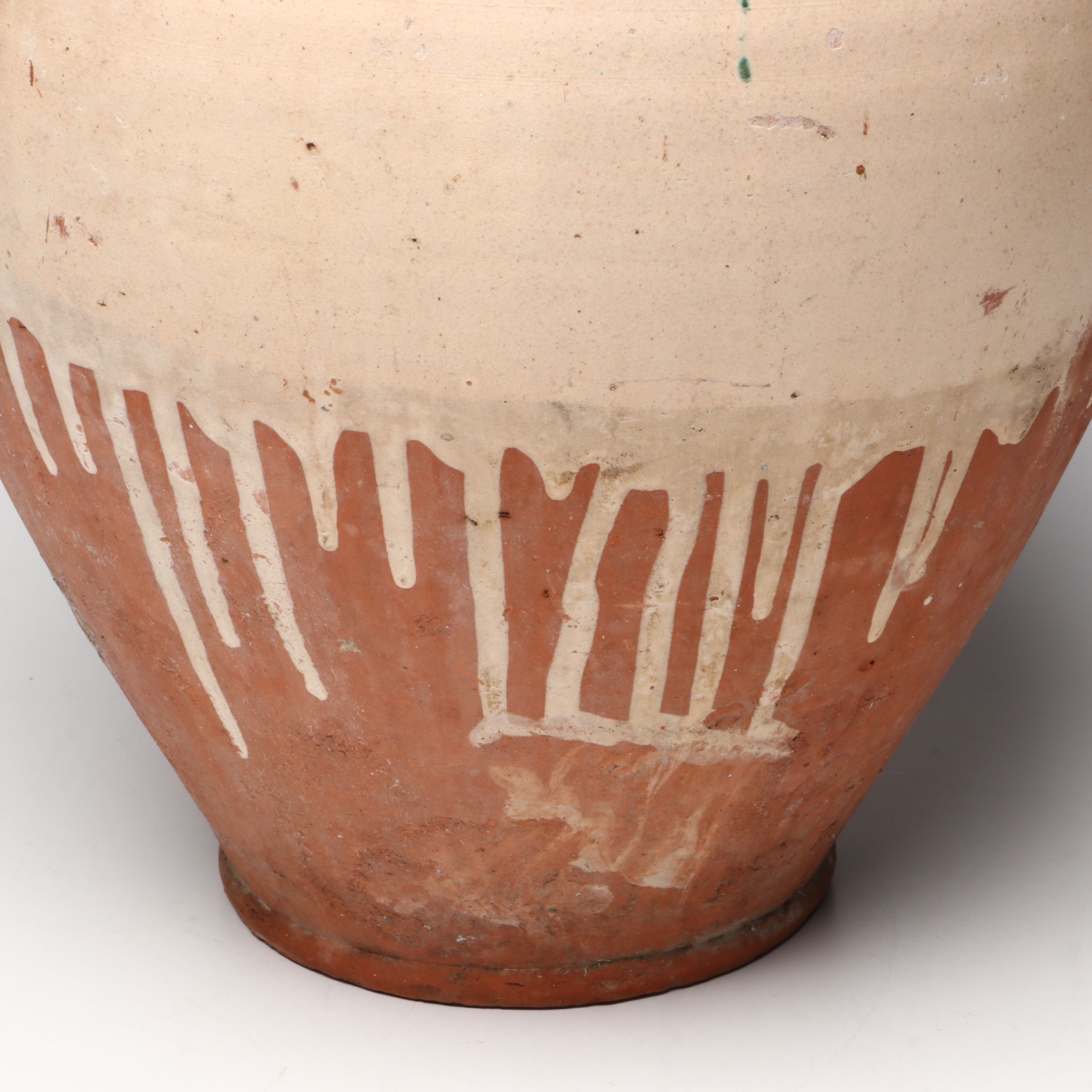 Rustic Drip Glaze Terracotta Vase