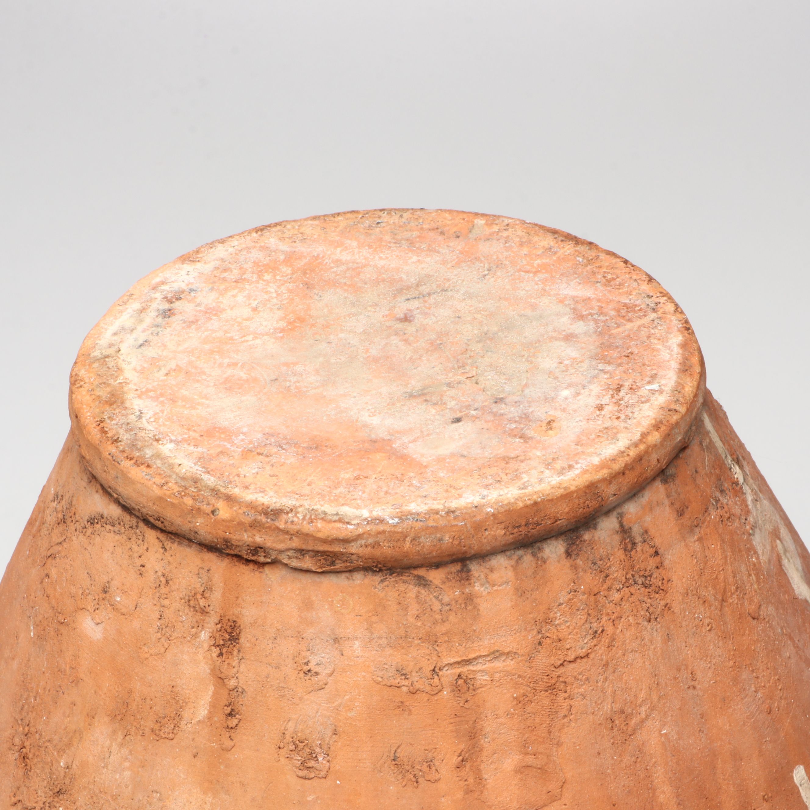 Rustic Drip Glaze Terracotta Vase