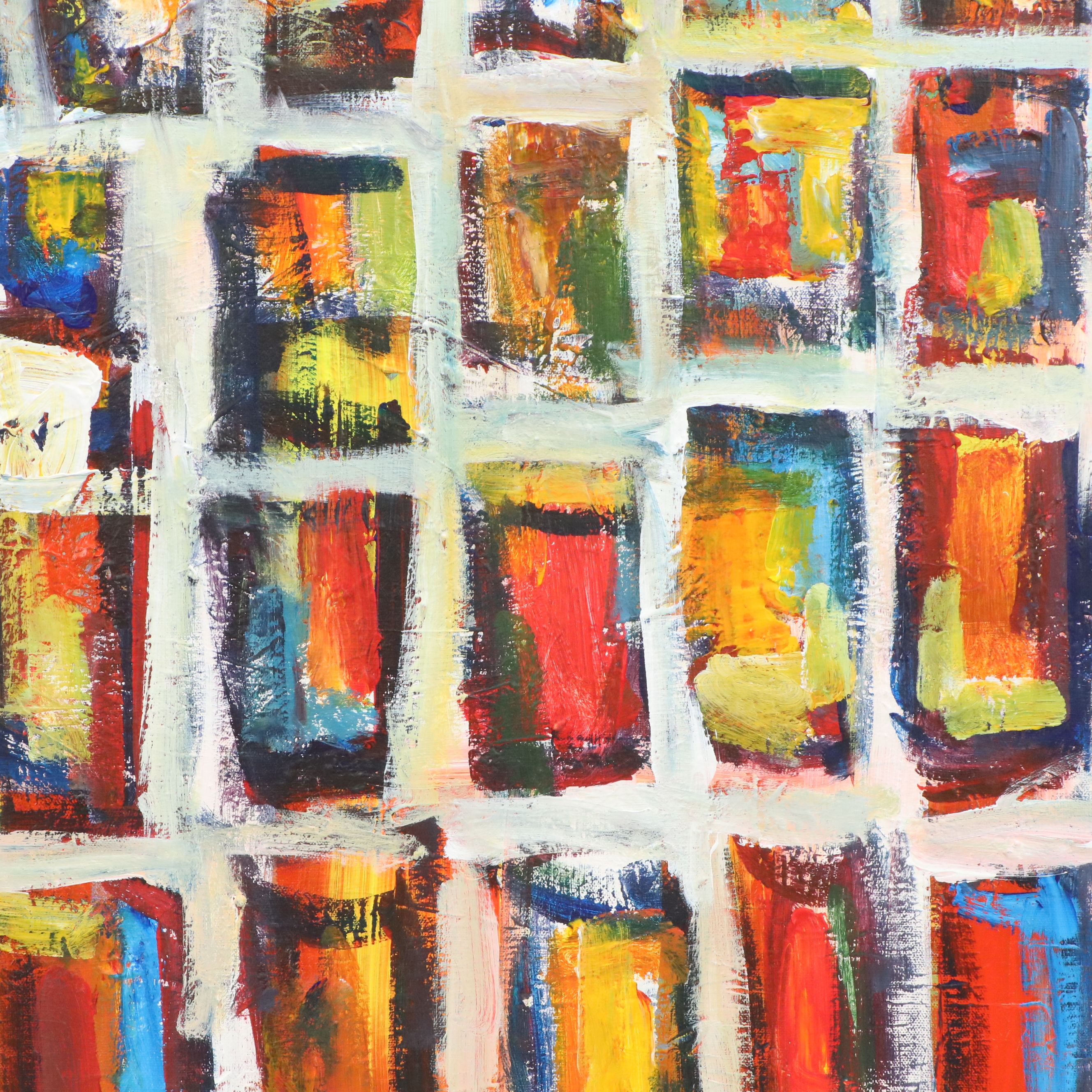 Leif Janek Acrylic Painting "Abstract #4," 2026