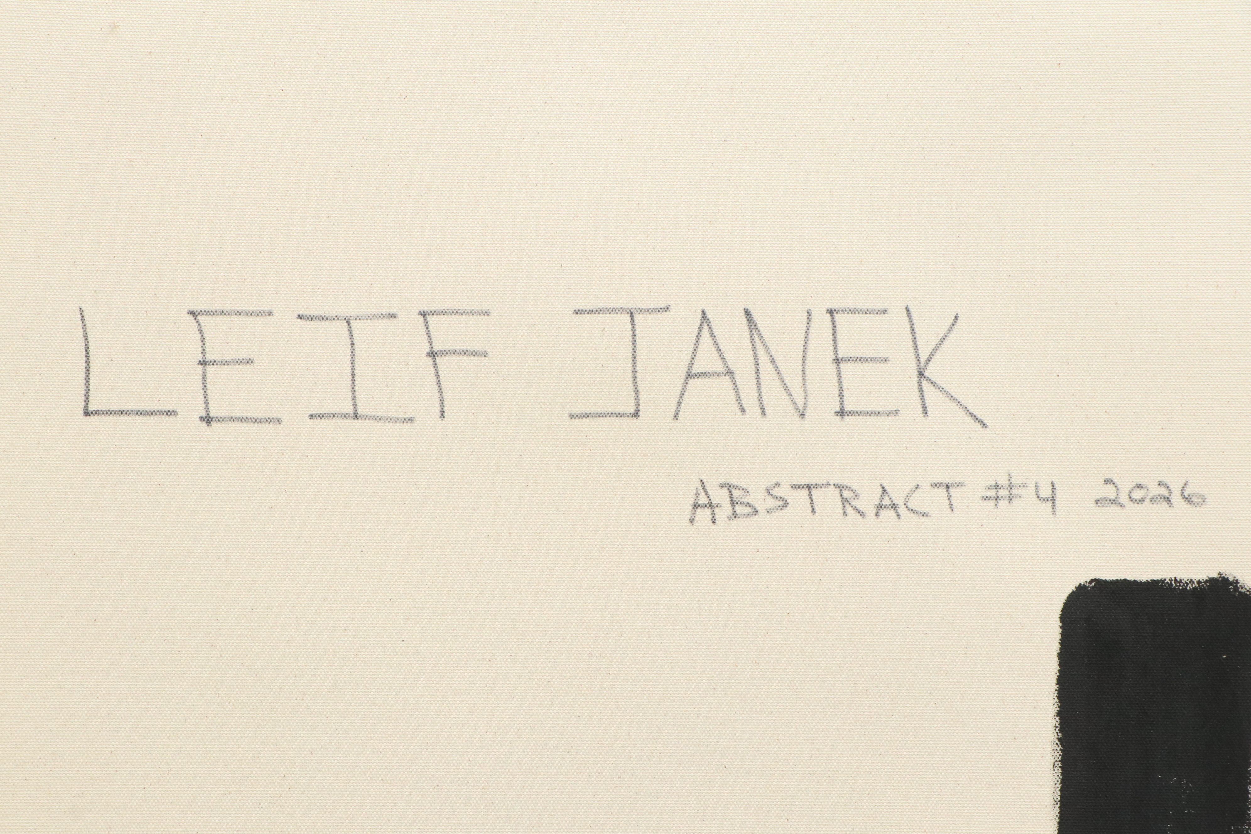 Leif Janek Acrylic Painting "Abstract #4," 2026