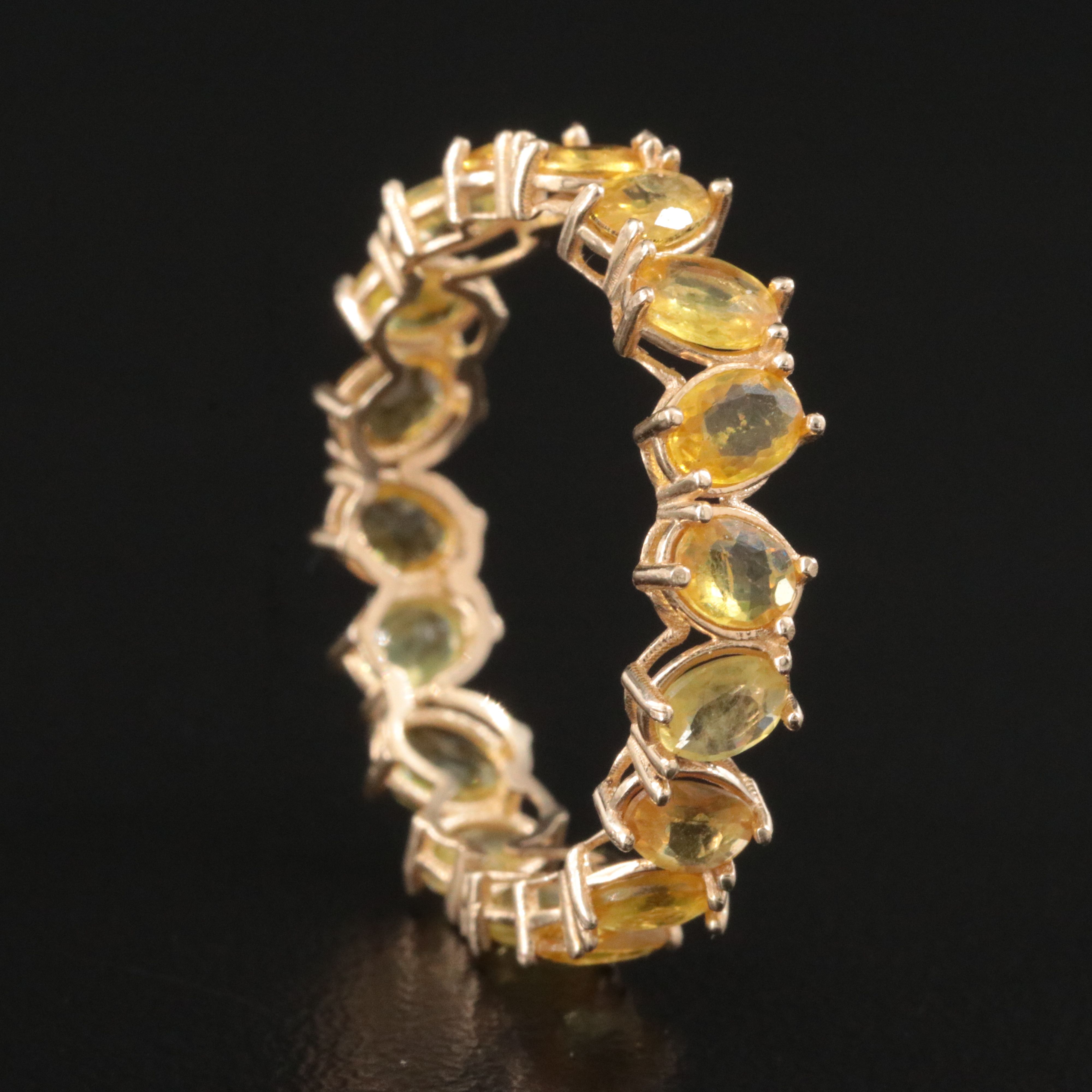 14K Sapphire Eternity Band