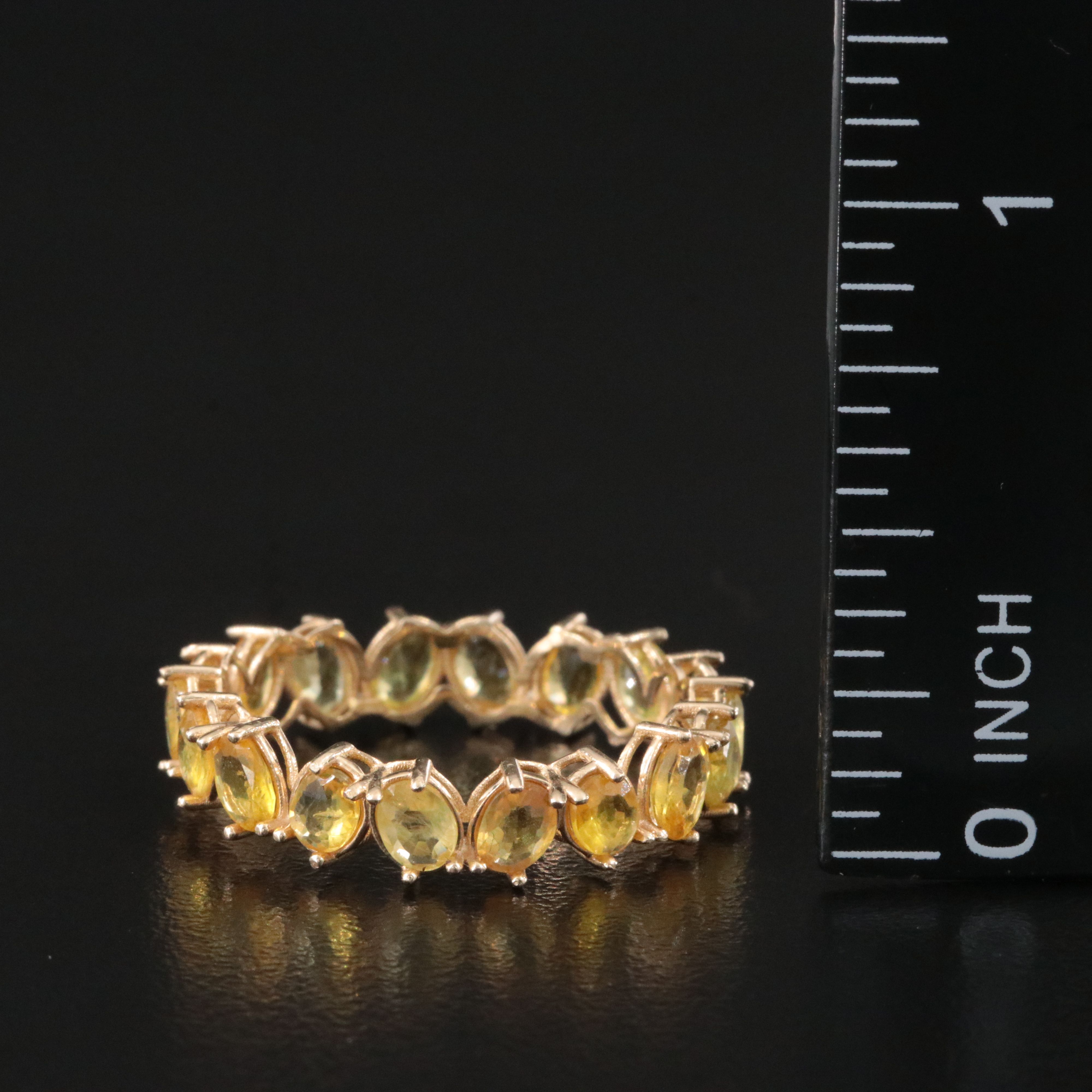 14K Sapphire Eternity Band