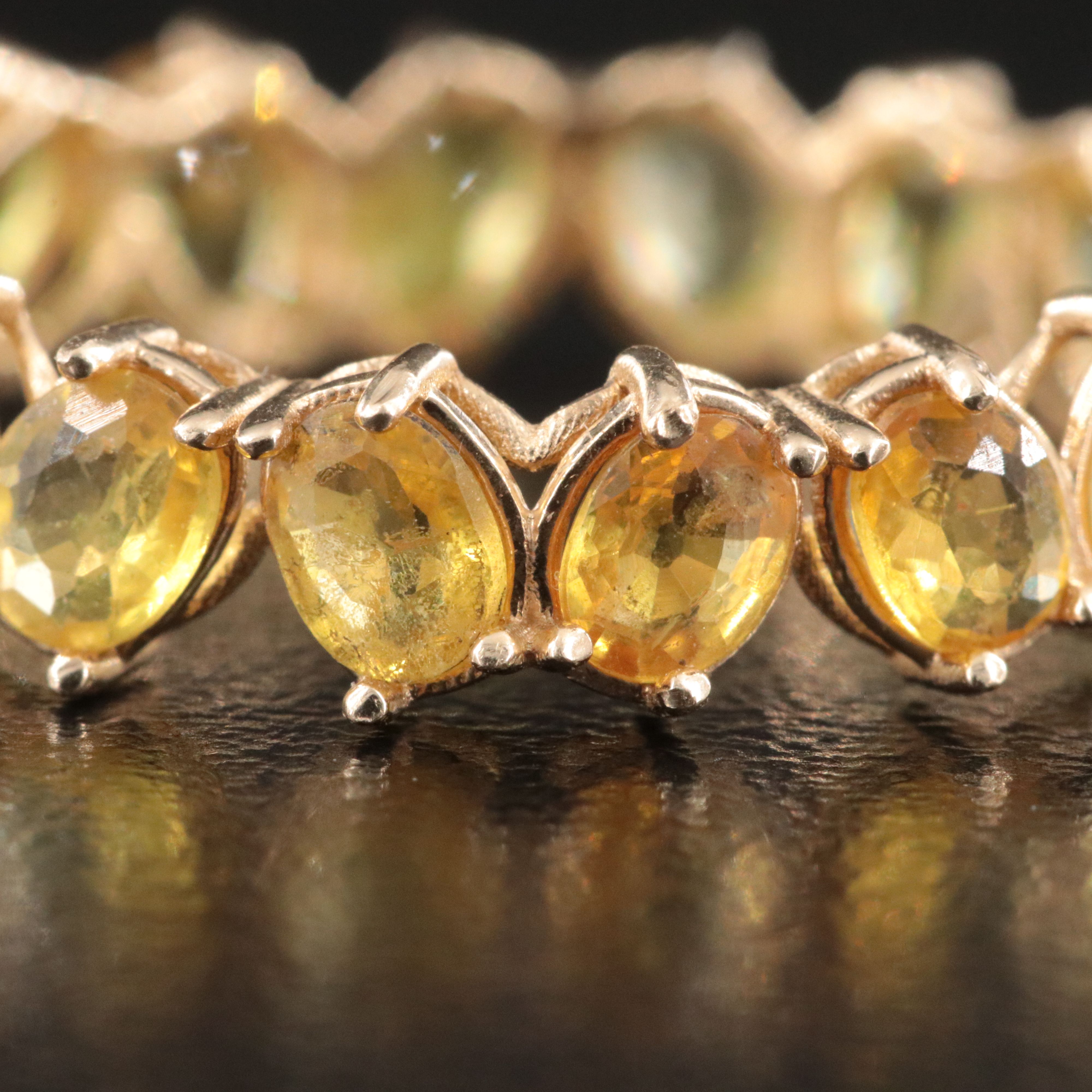 14K Sapphire Eternity Band