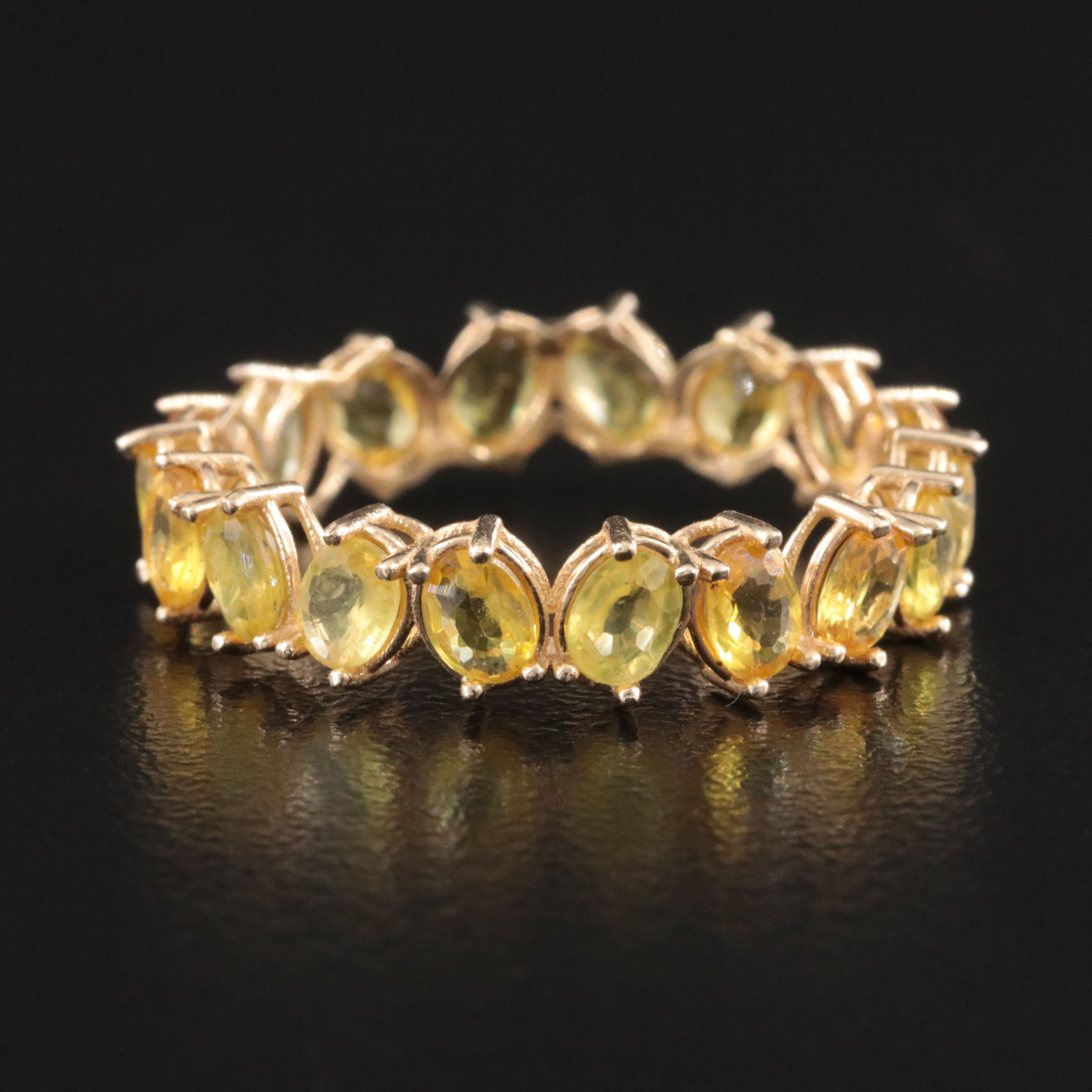 14K Sapphire Eternity Band