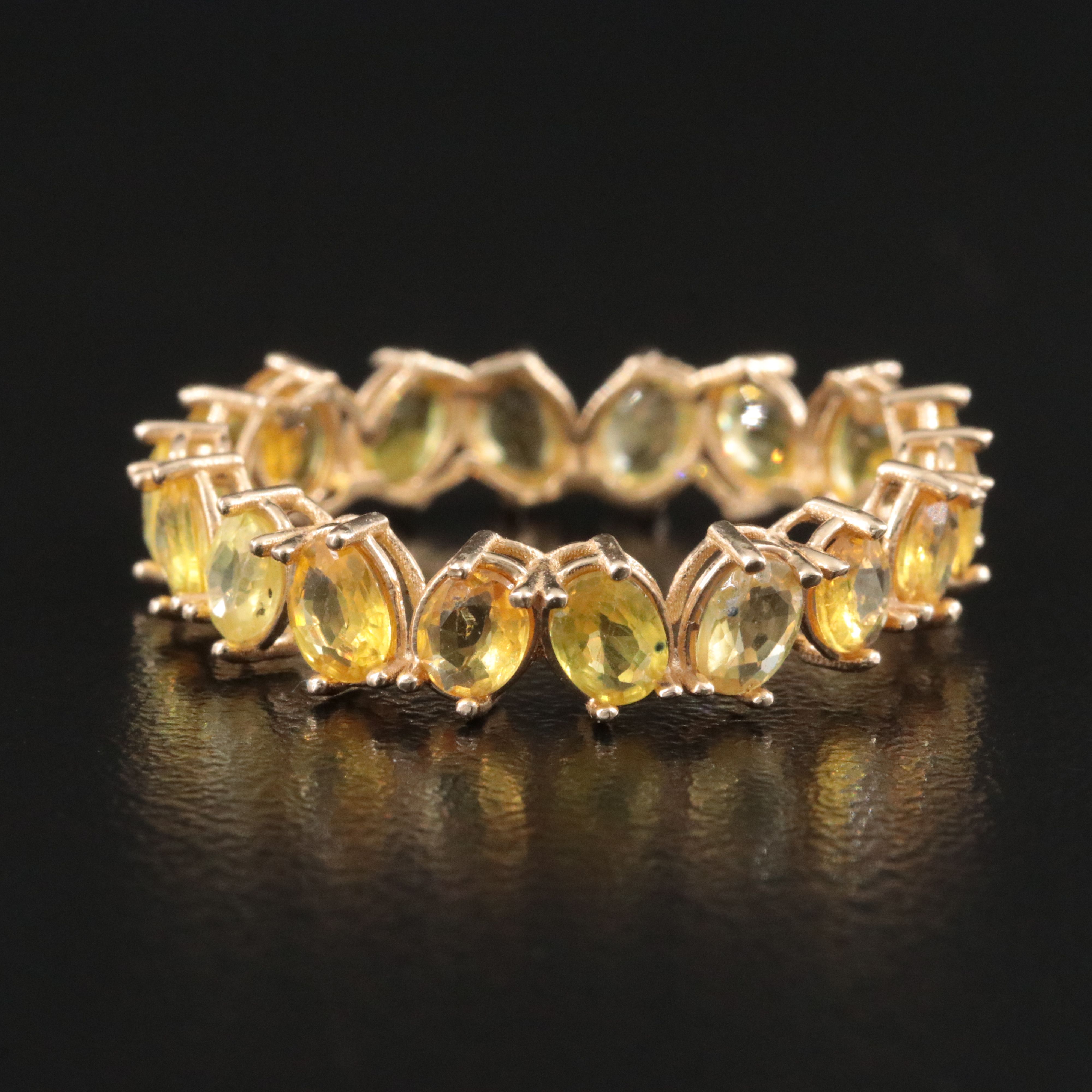 14K Sapphire Eternity Band