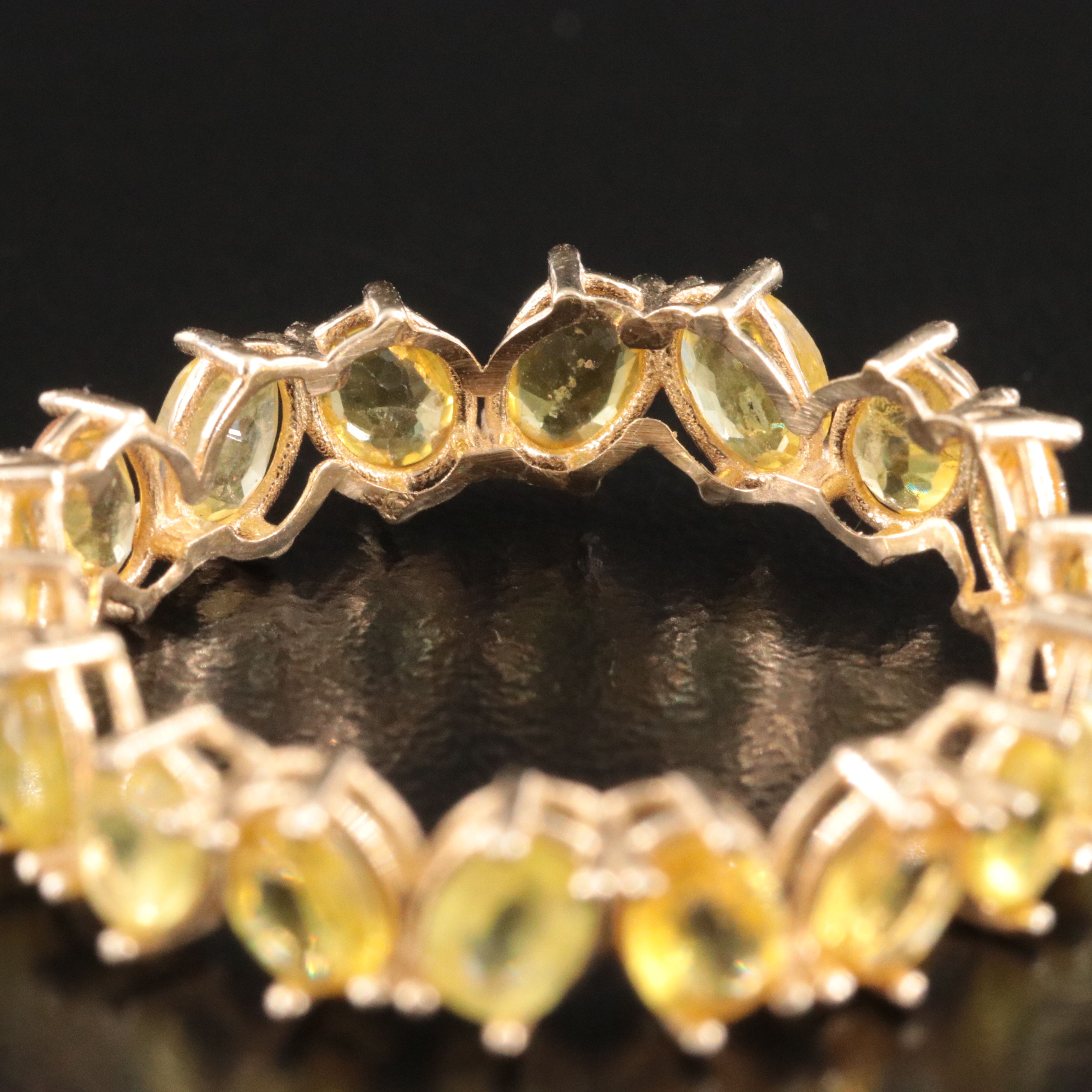 14K Sapphire Eternity Band