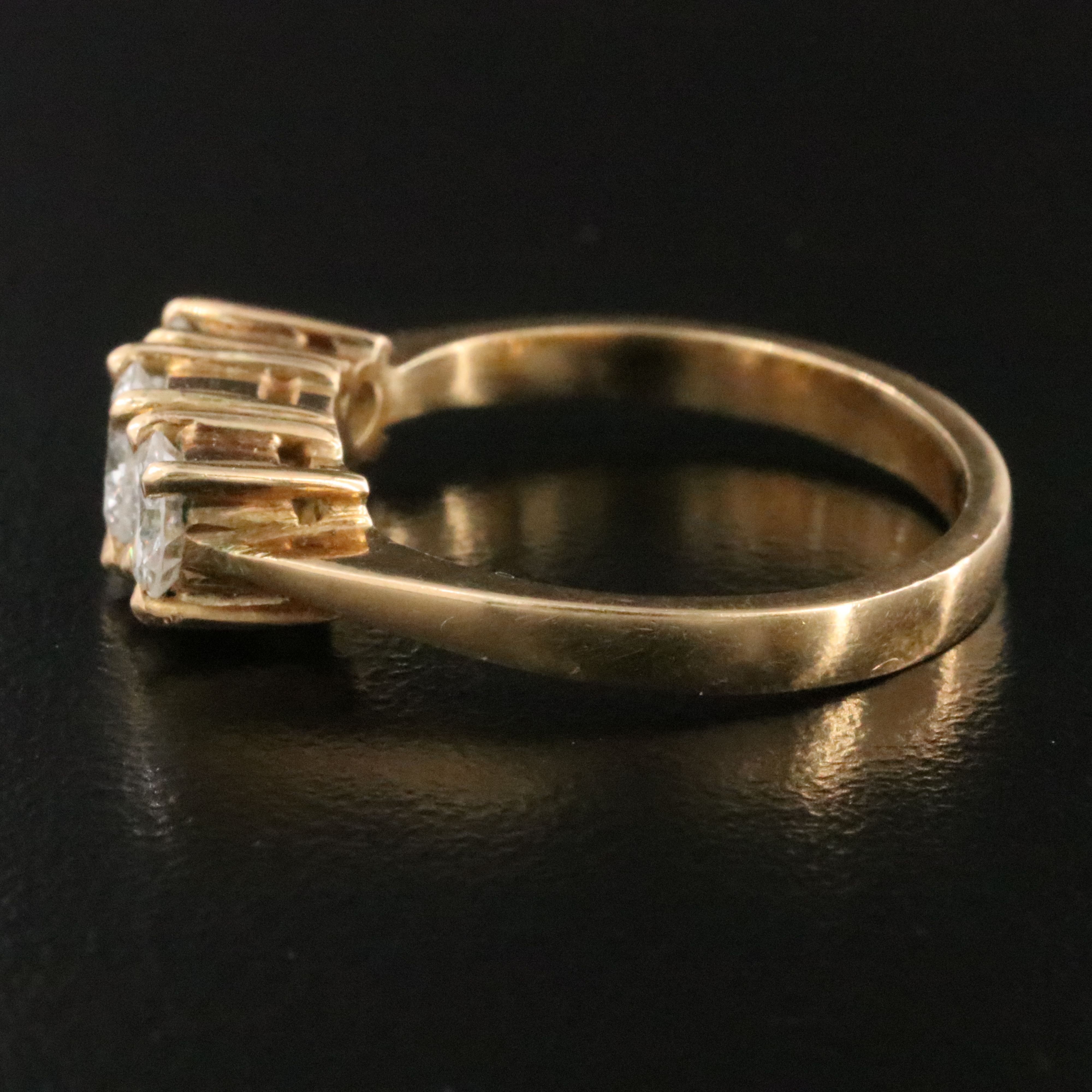 18K 1.17 CTW Diamond Three Stone Ring