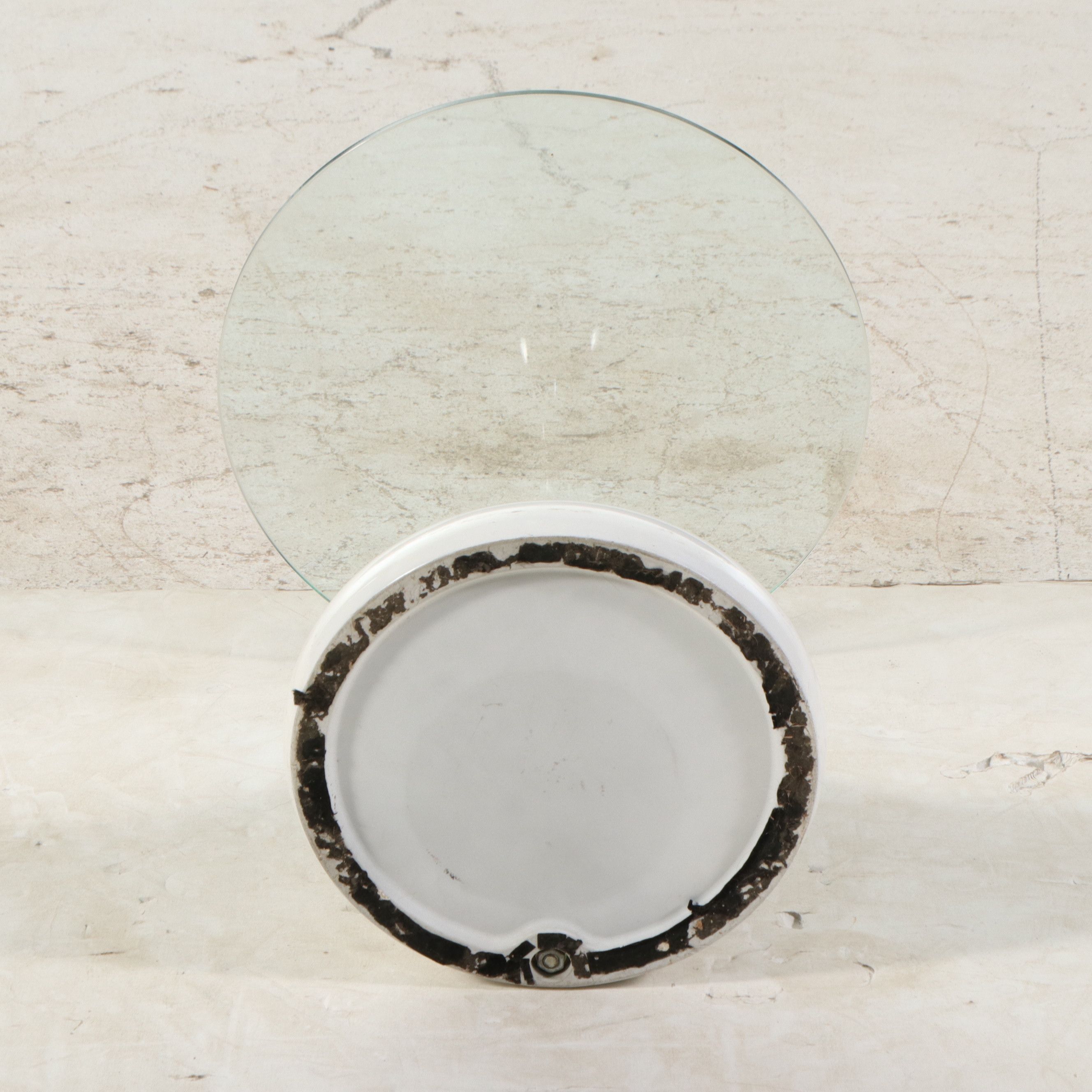 Contemporary Teardrop Pedestal Side Table, 21st Century