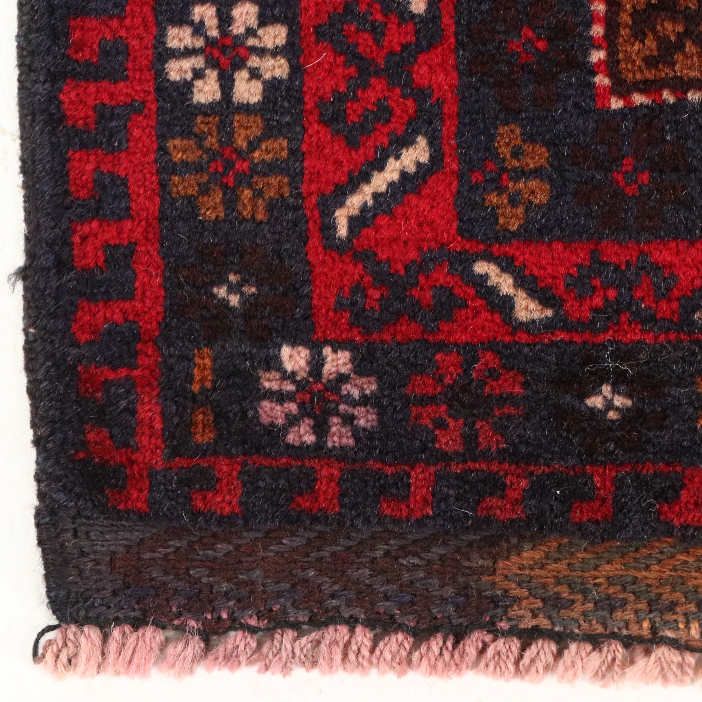 2'10 x 4'11 Hand-Knotted Afghan Baluch Accent Rug
