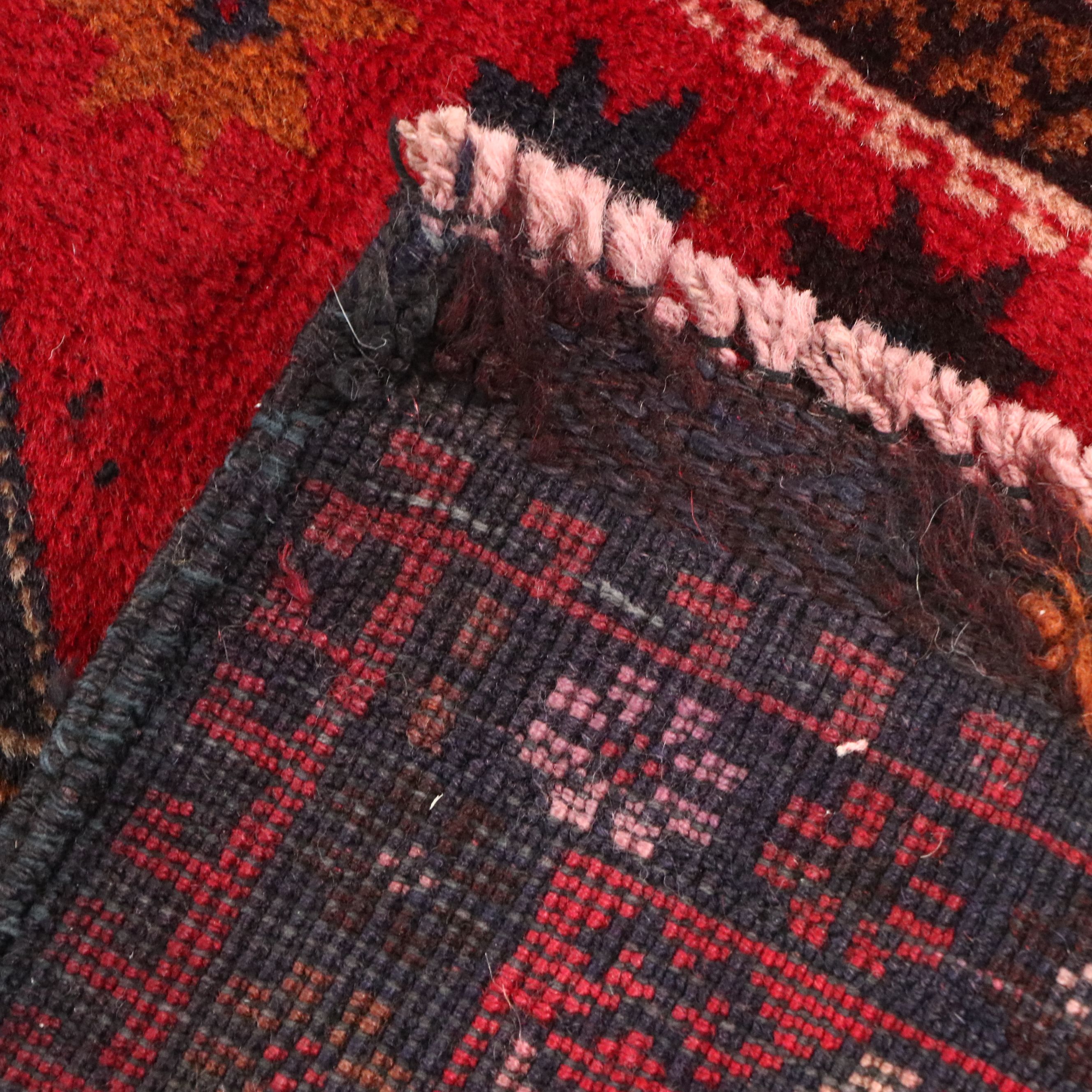 2'10 x 4'11 Hand-Knotted Afghan Baluch Accent Rug
